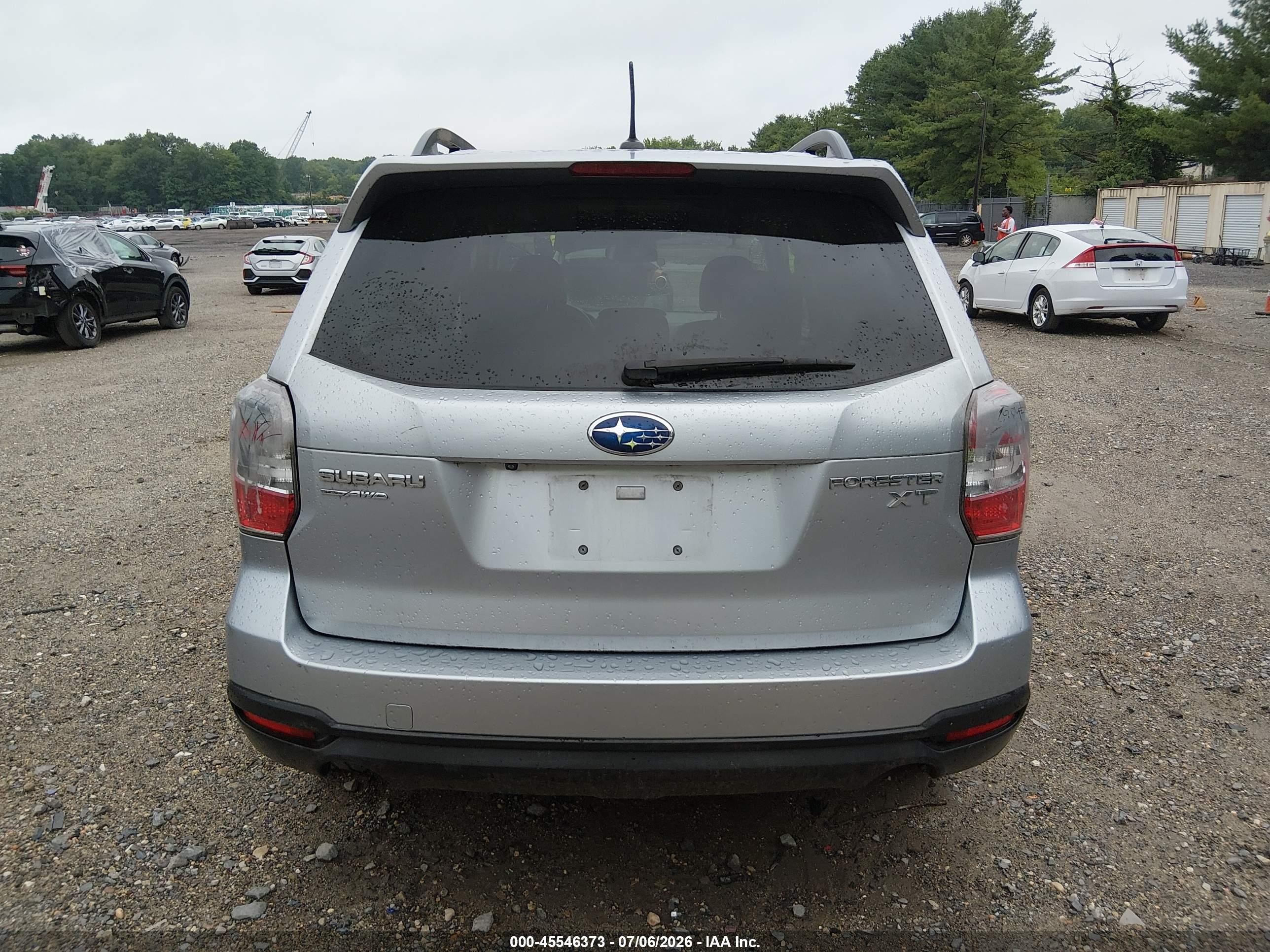 2014 Subaru Forester 2.0xt Touring Silver vin: JF2SJGMC7EH536487