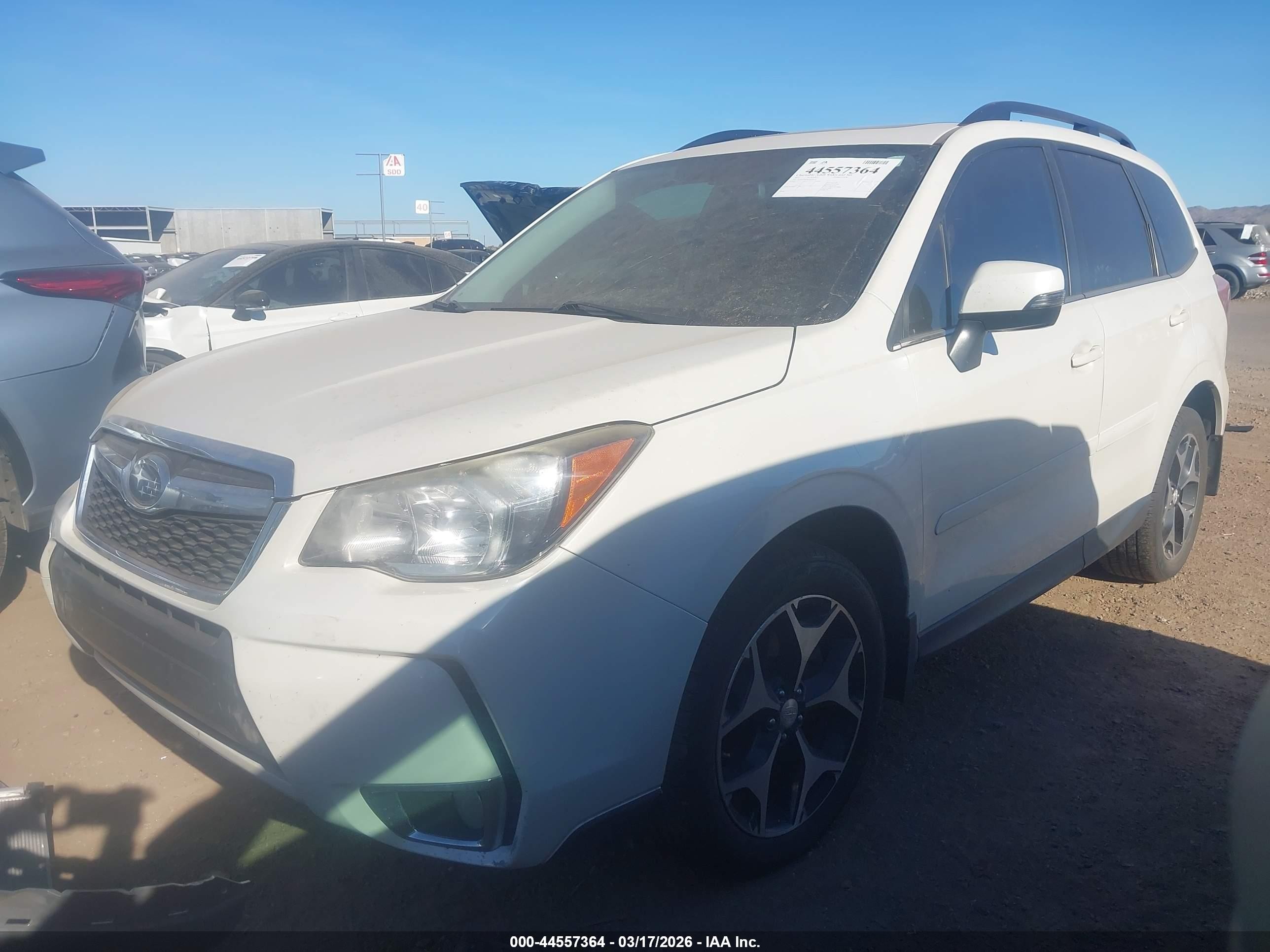 2014 Subaru Forester 2.0xt Touring White vin: JF2SJGMC9EH430154