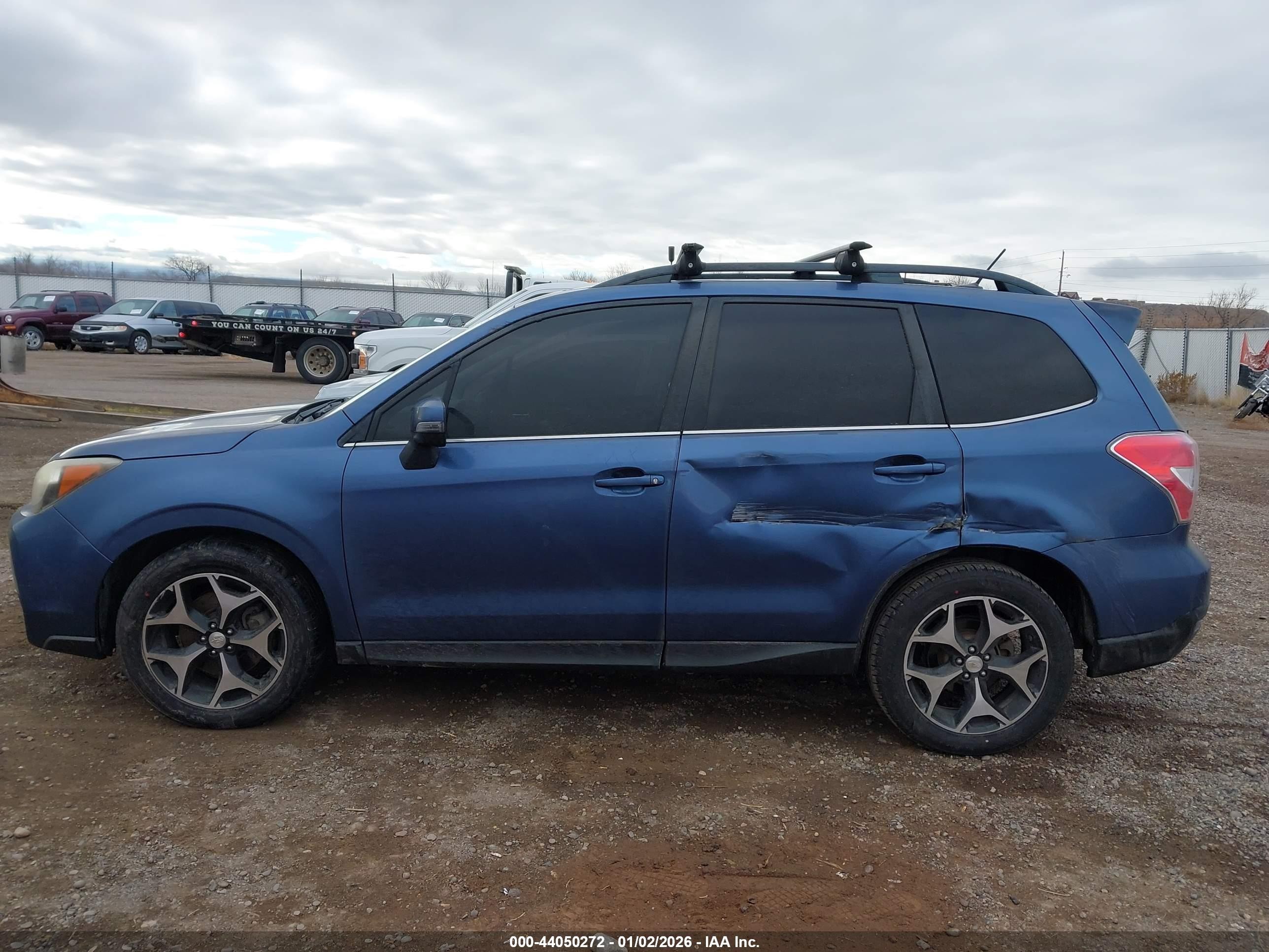 2014 Subaru Forester 2.0xt Touring Blue vin: JF2SJGMC9EH520632