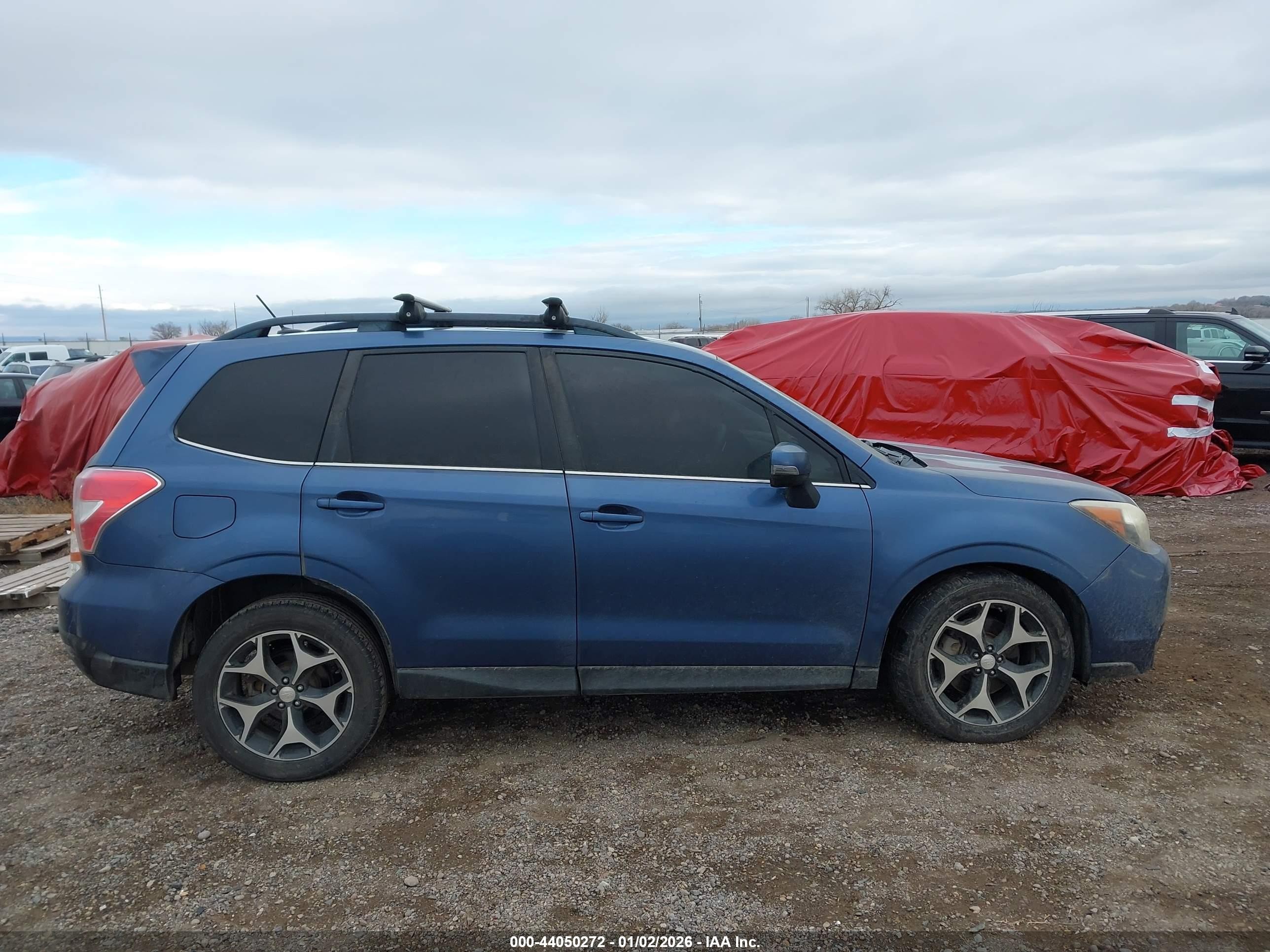 2014 Subaru Forester 2.0xt Touring Blue vin: JF2SJGMC9EH520632