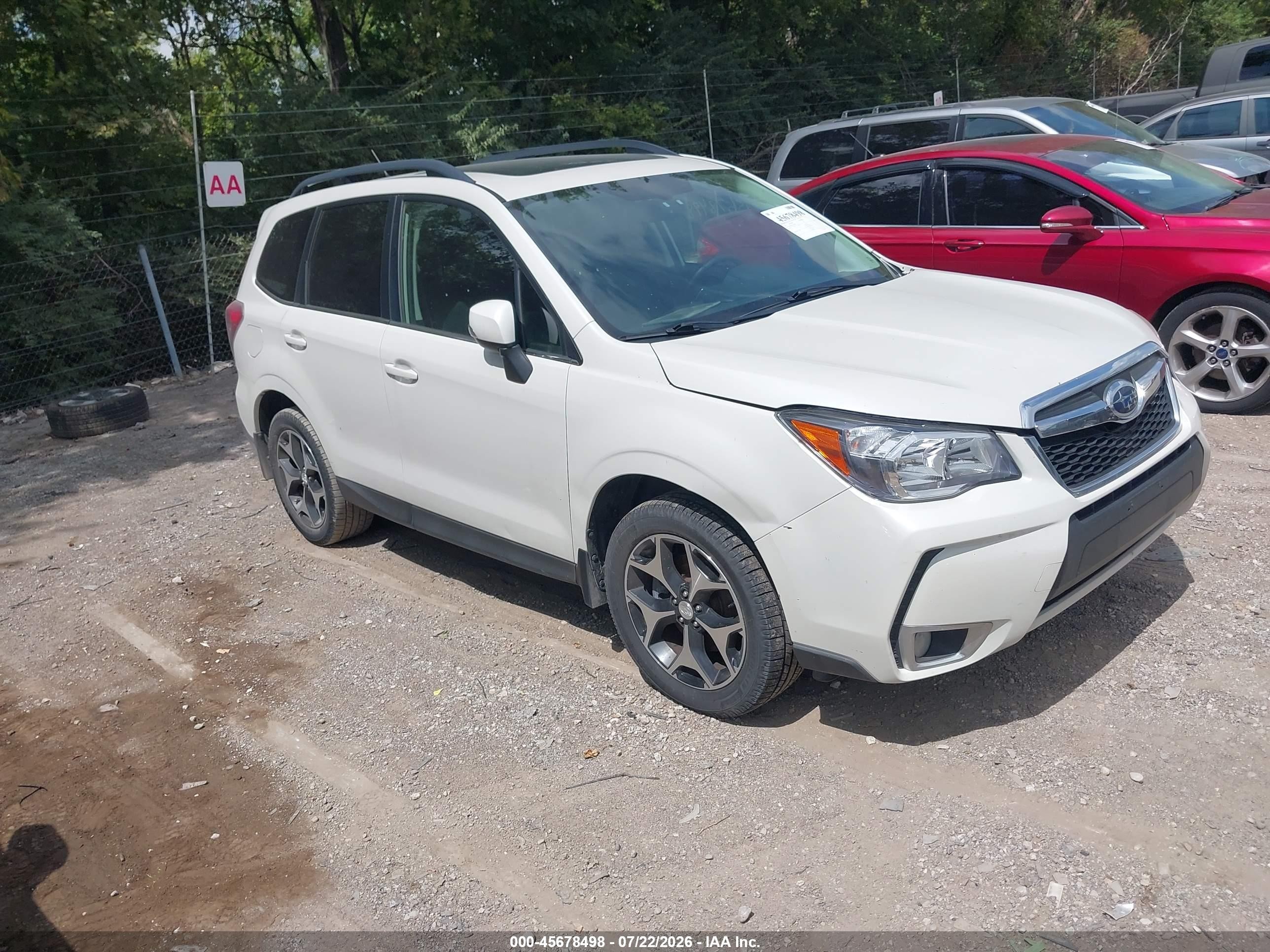 2014 Subaru Forester 2.0xt Touring White vin: JF2SJGMCXEH431667