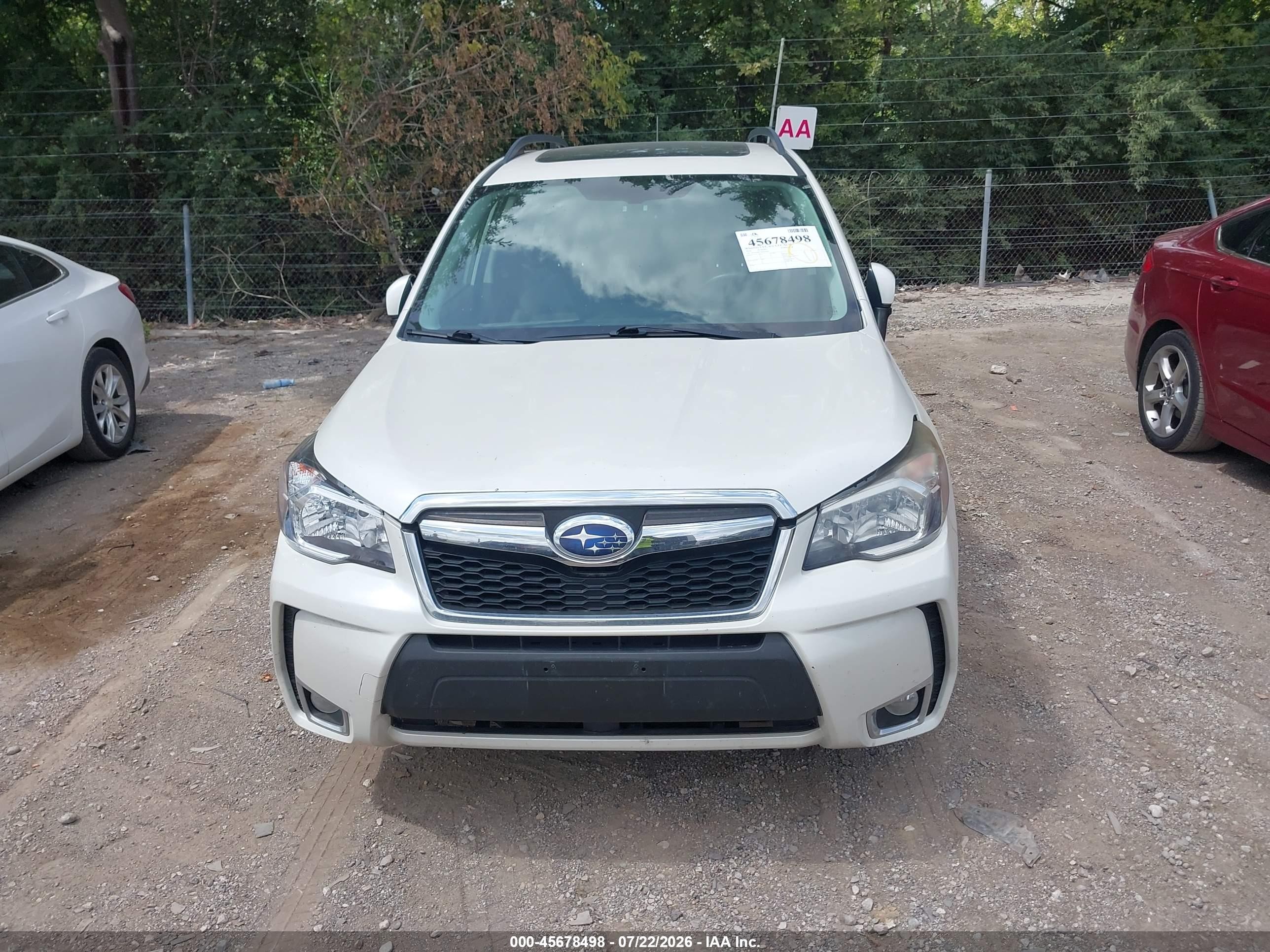 2014 Subaru Forester 2.0xt Touring White vin: JF2SJGMCXEH431667