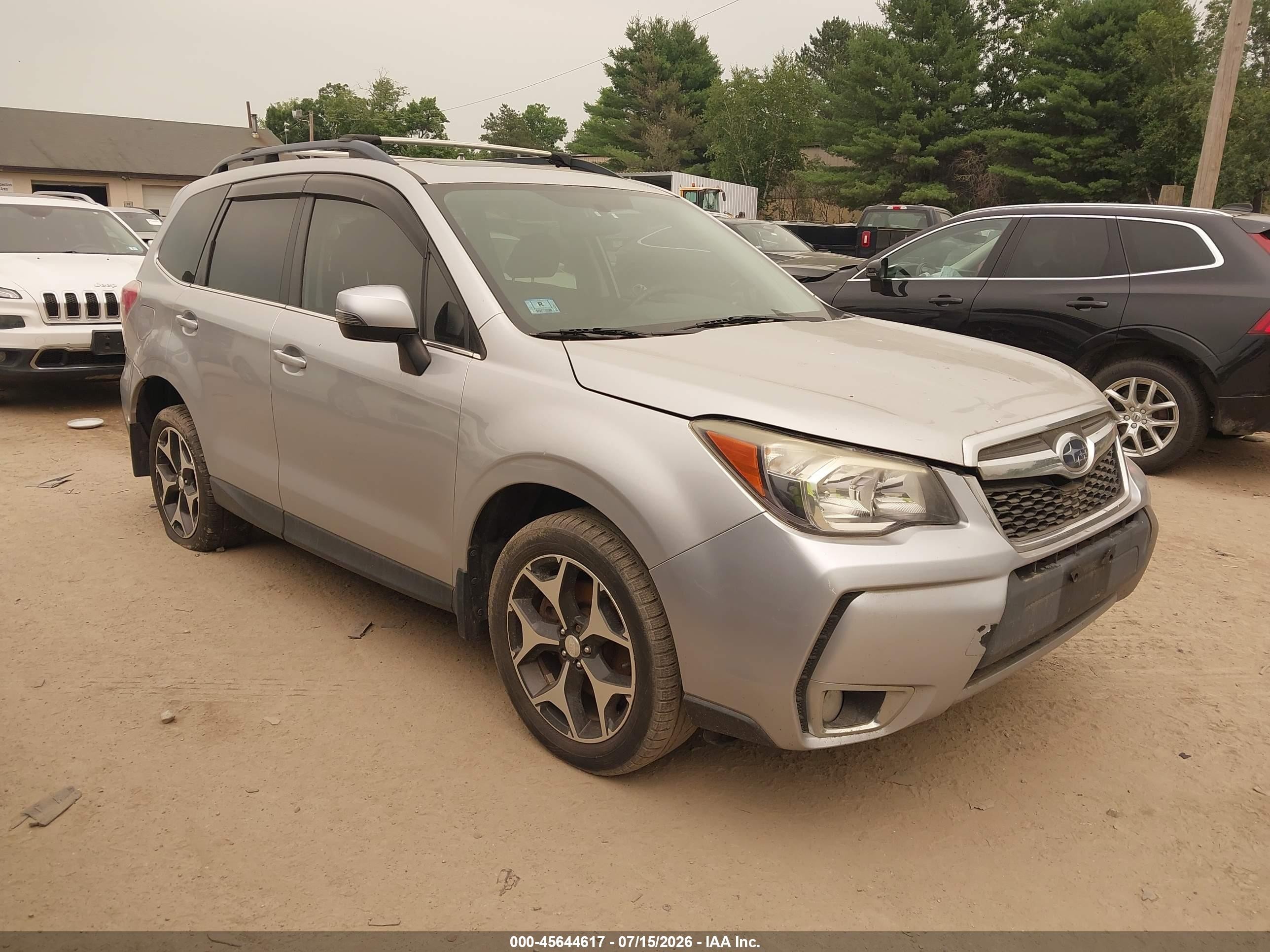 2014 Subaru Forester 2.0xt Touring Серебряный vin: JF2SJGMCXEH551985
