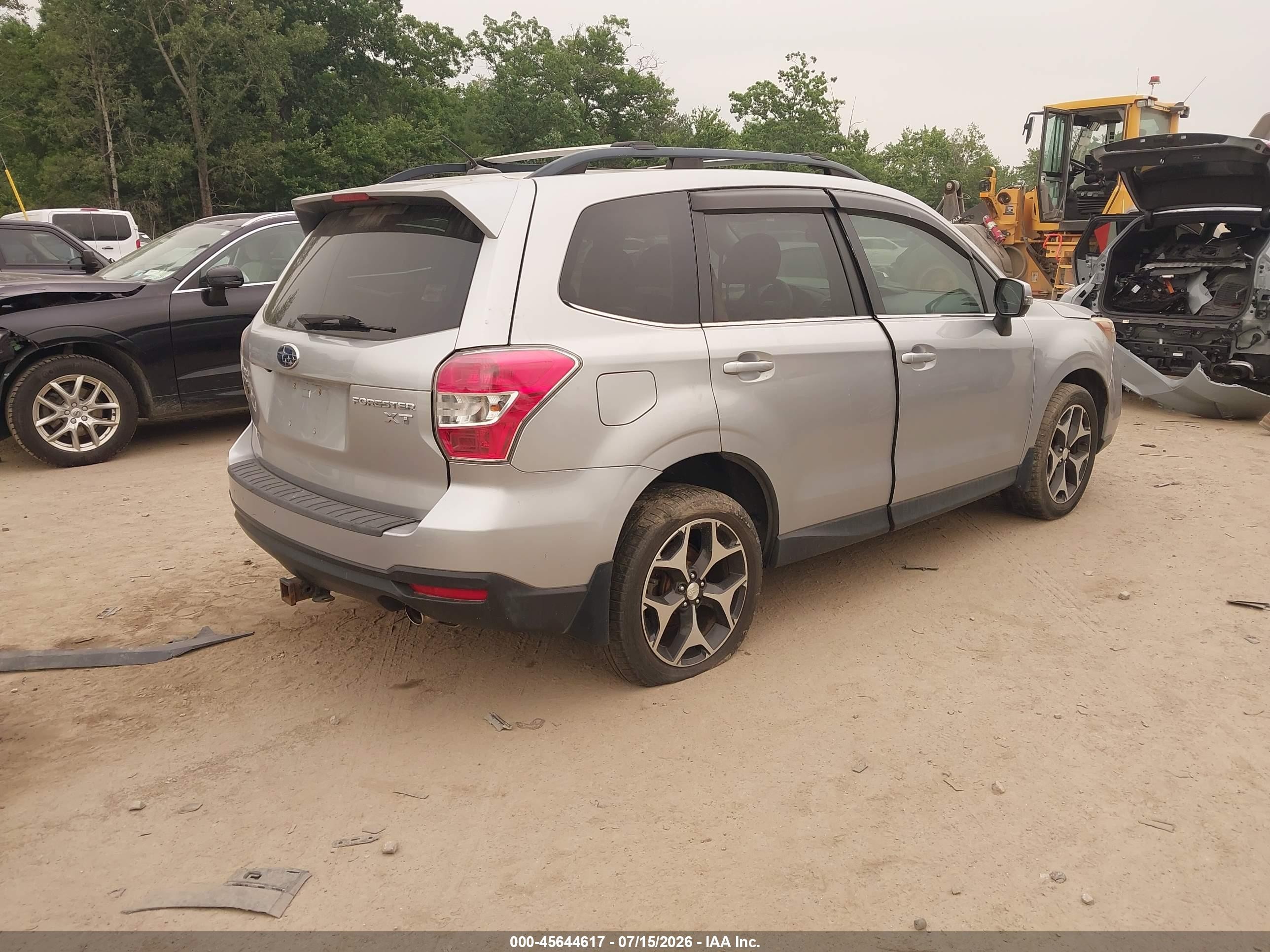 2014 Subaru Forester 2.0xt Touring Silver vin: JF2SJGMCXEH551985