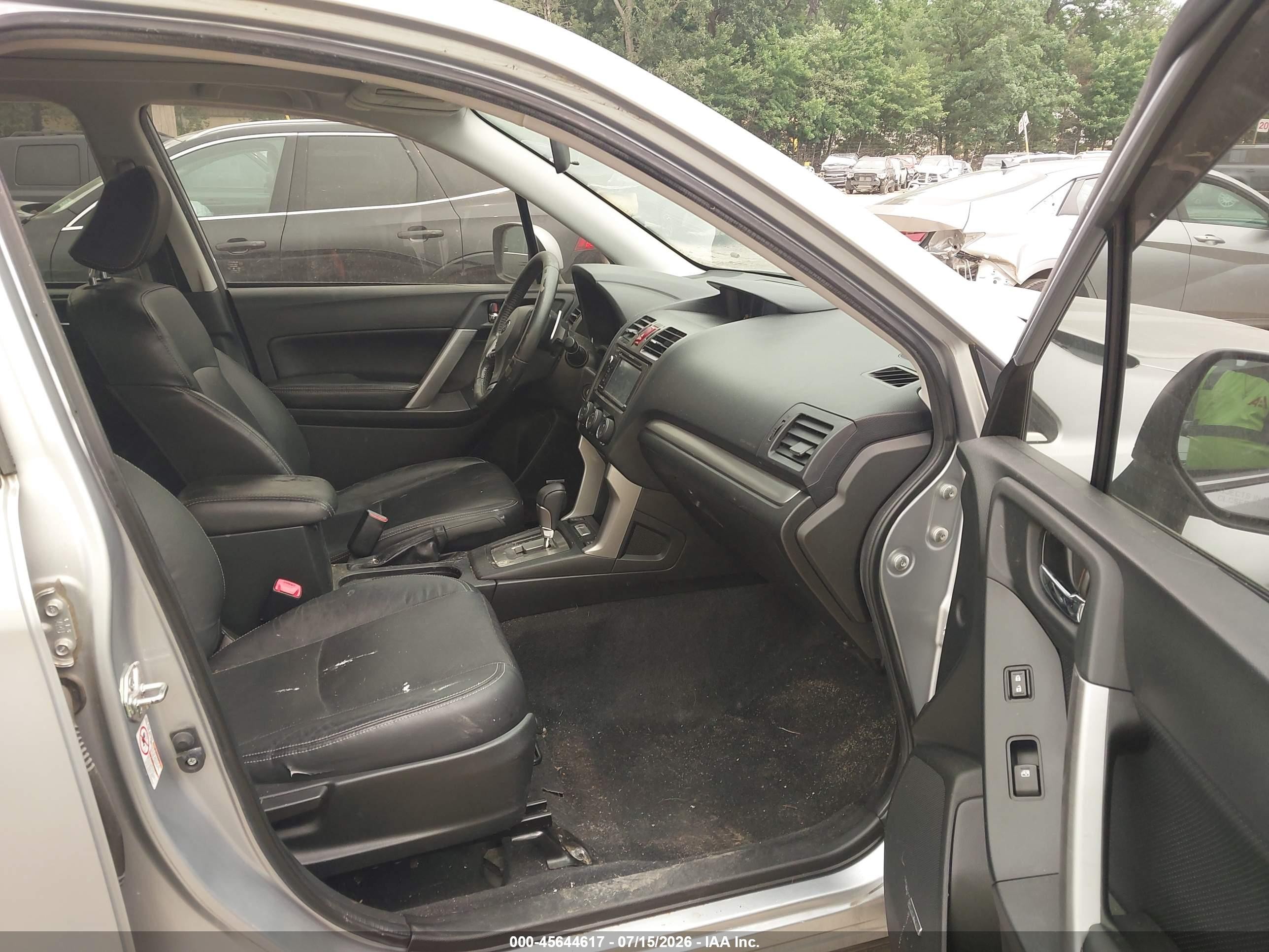 2014 Subaru Forester 2.0xt Touring Silver vin: JF2SJGMCXEH551985