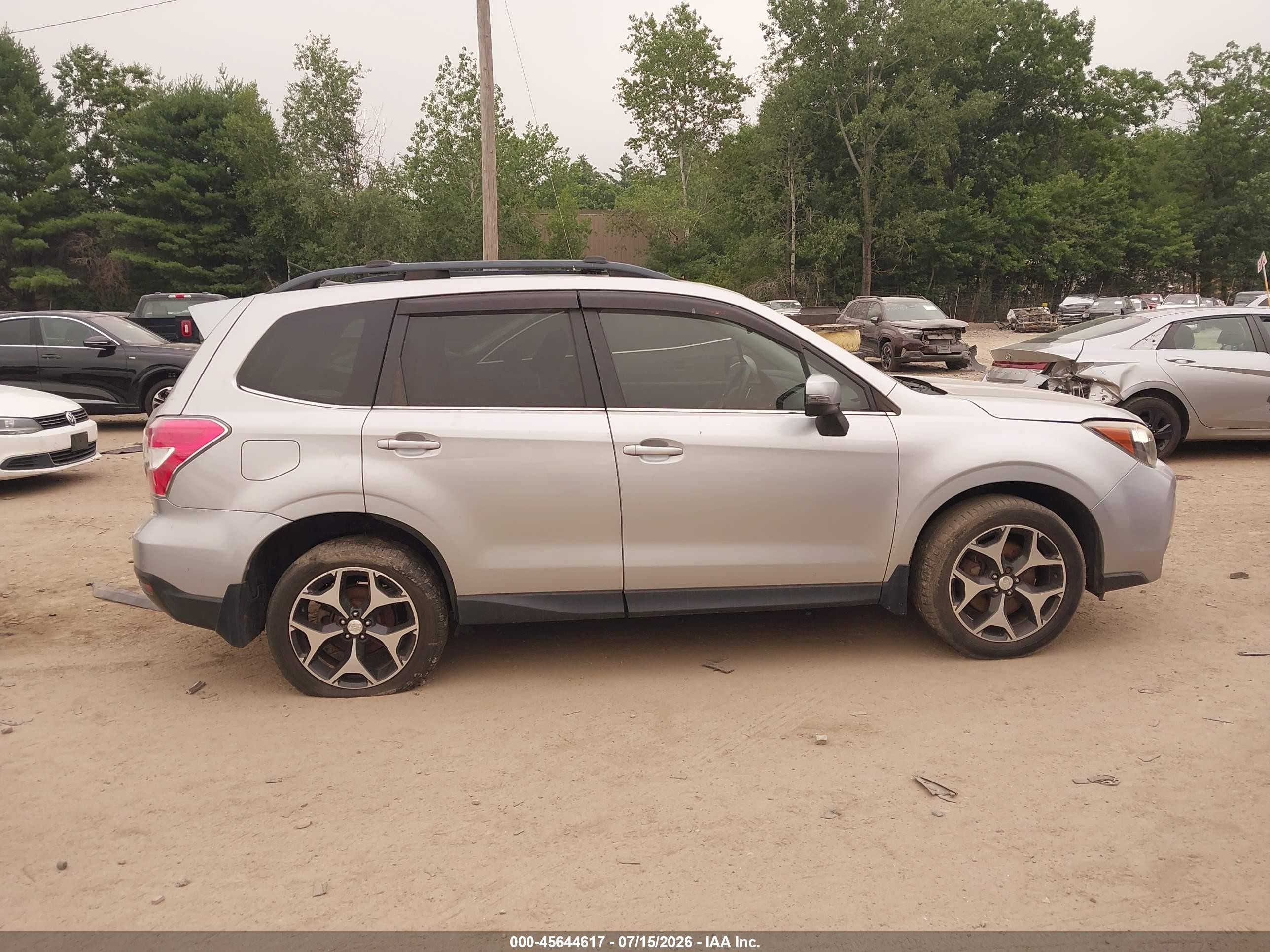 2014 Subaru Forester 2.0xt Touring Silver vin: JF2SJGMCXEH551985