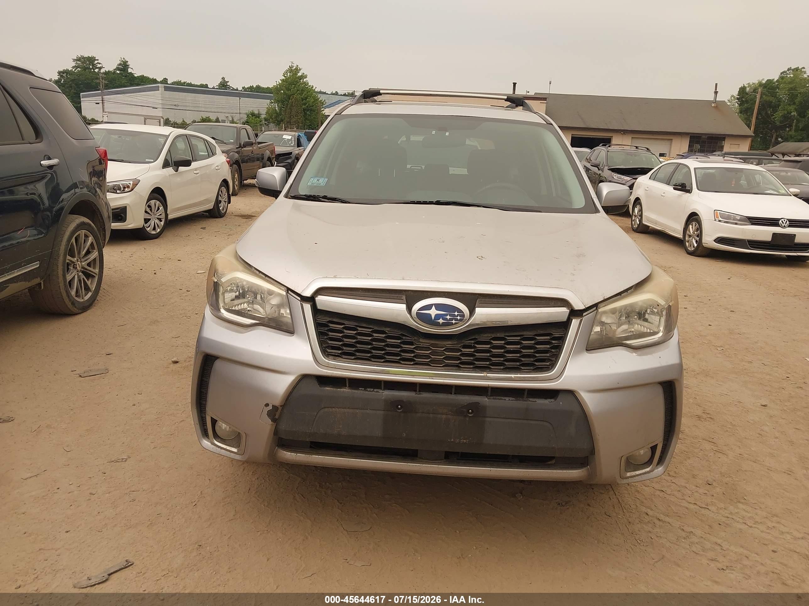 2014 Subaru Forester 2.0xt Touring Silver vin: JF2SJGMCXEH551985