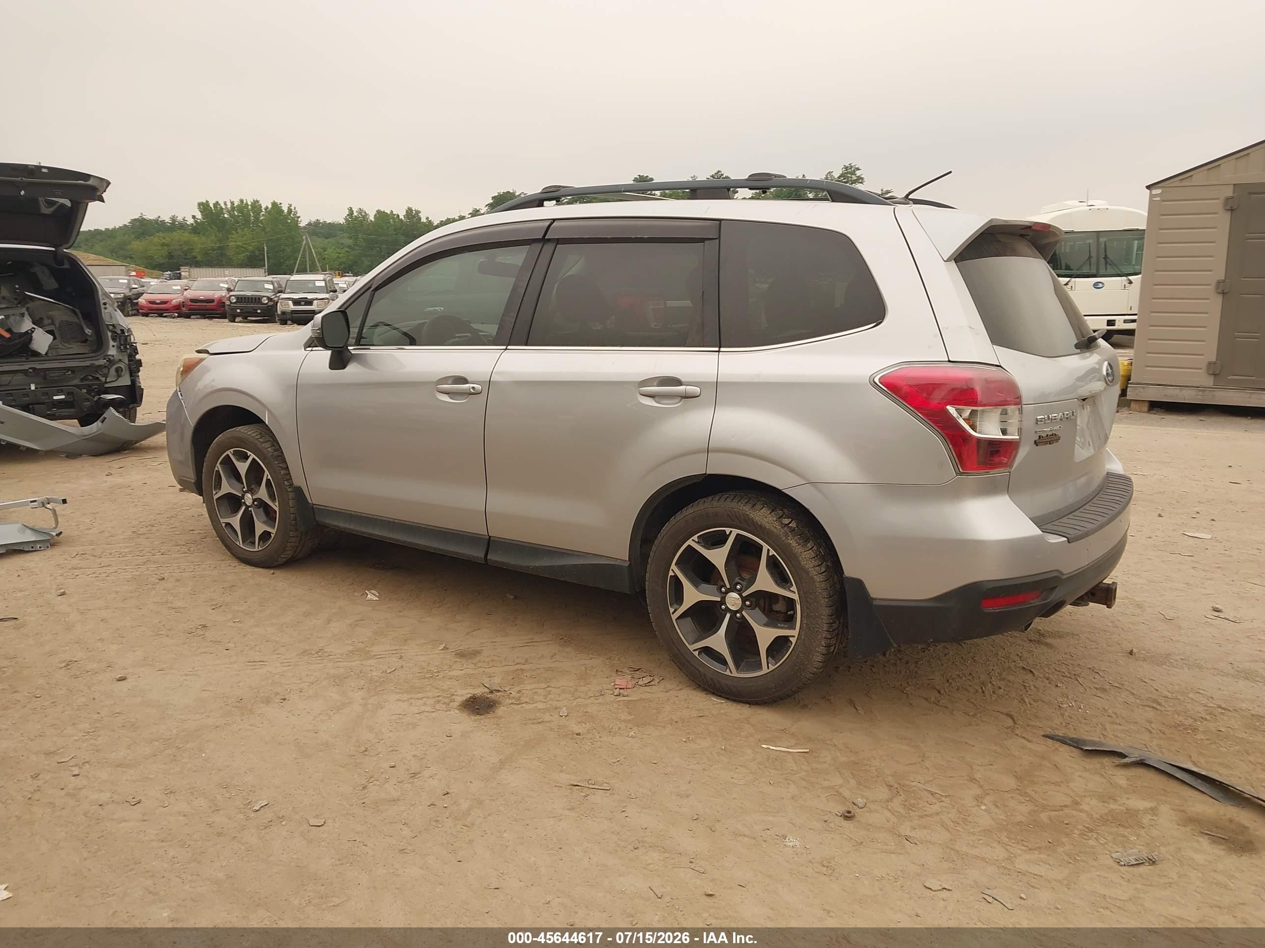 2014 Subaru Forester 2.0xt Touring Silver vin: JF2SJGMCXEH551985