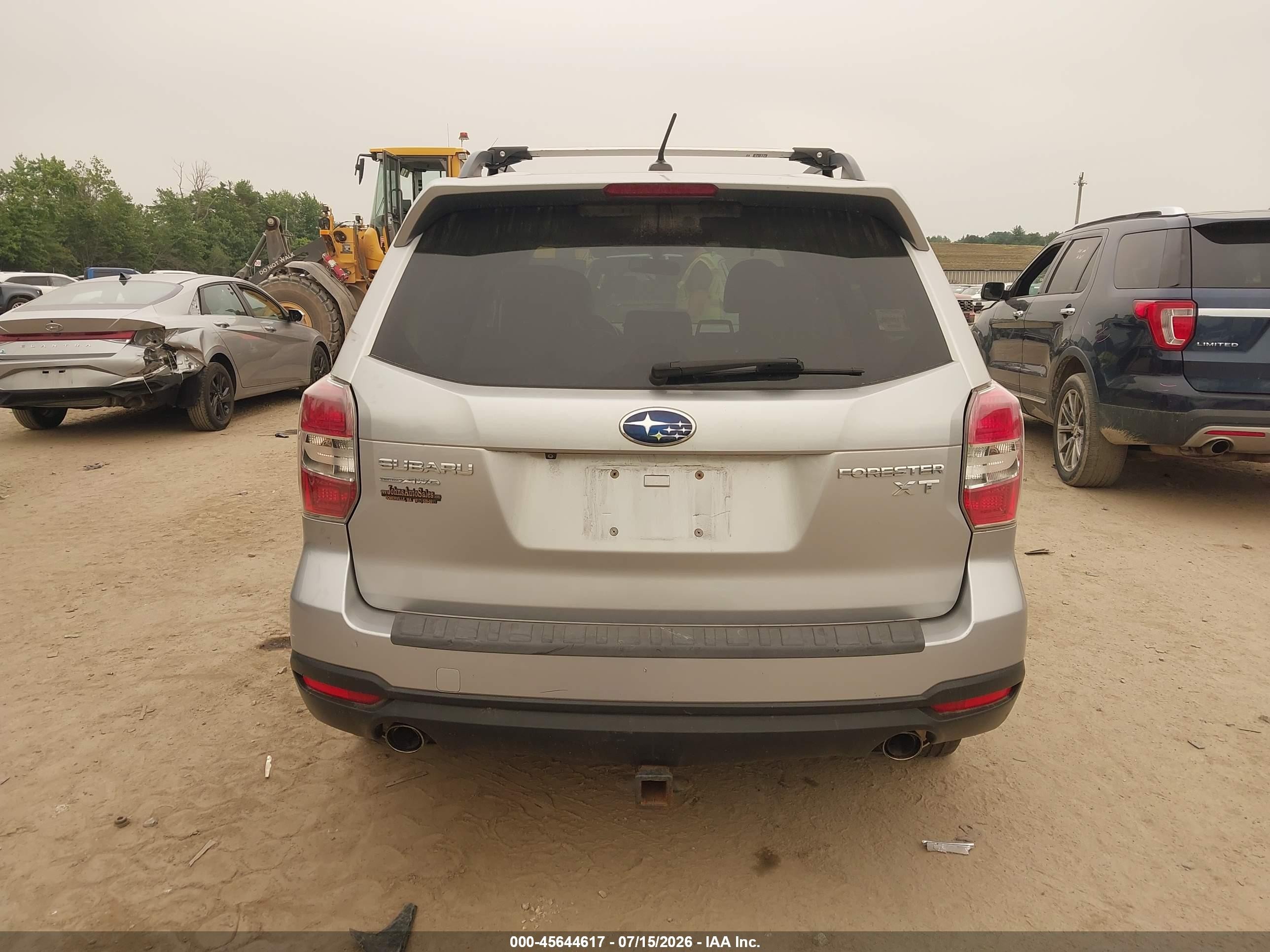 2014 Subaru Forester 2.0xt Touring Silver vin: JF2SJGMCXEH551985