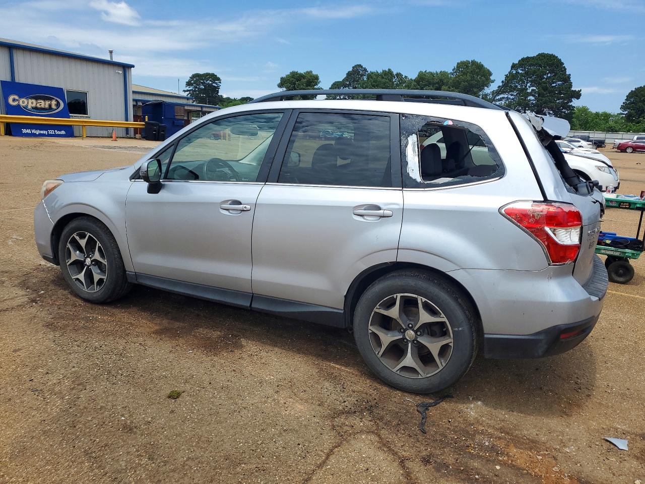 2014 Subaru Forester 2.0xt Touring Gray vin: JF2SJGPC1EH527537