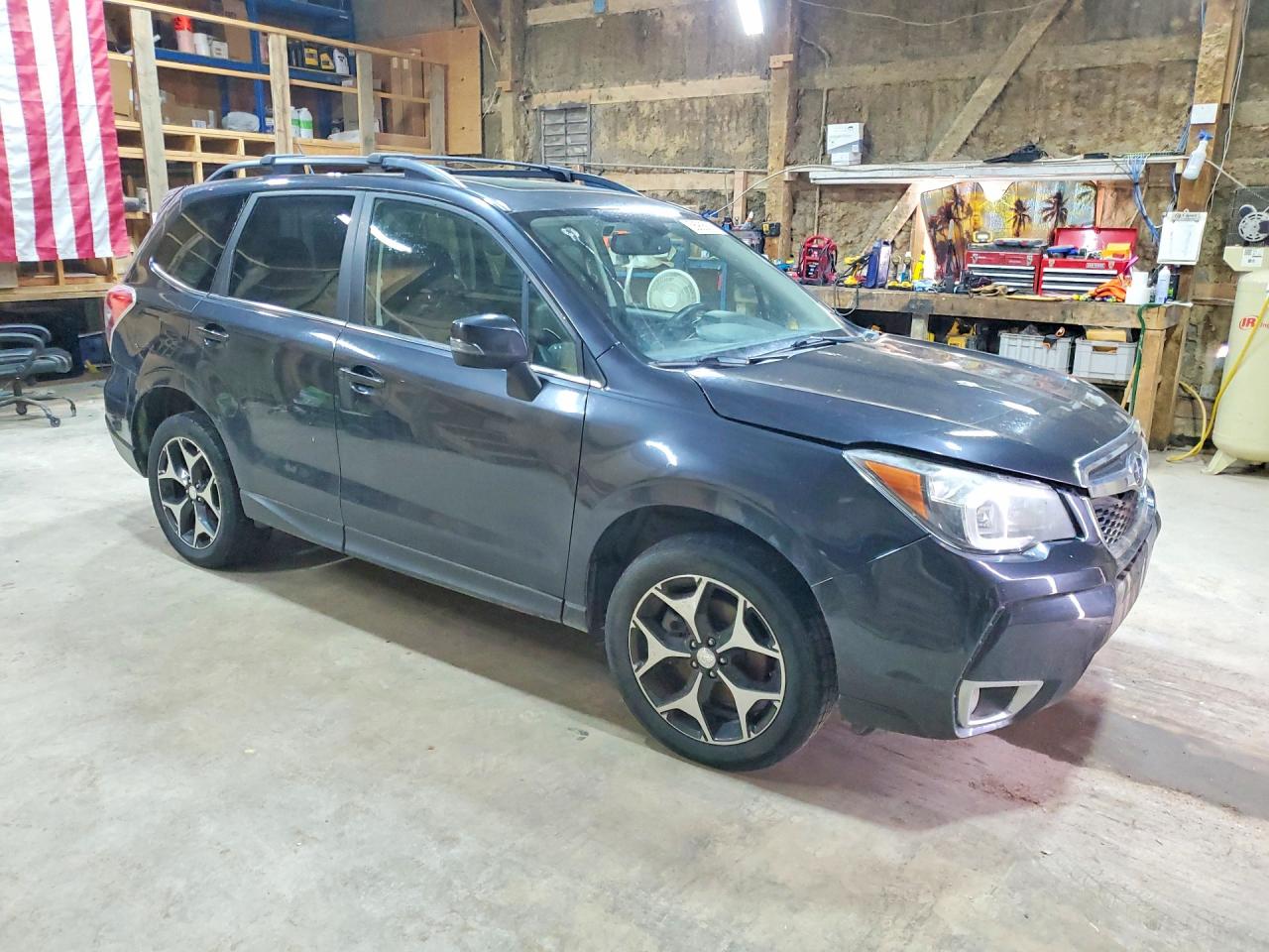 2014 Subaru Forester Черный vin: JF2SJGPC2EH477411