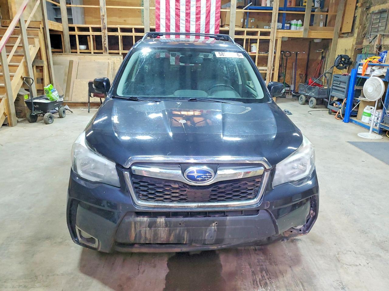 2014 Subaru Forester Черный vin: JF2SJGPC2EH477411