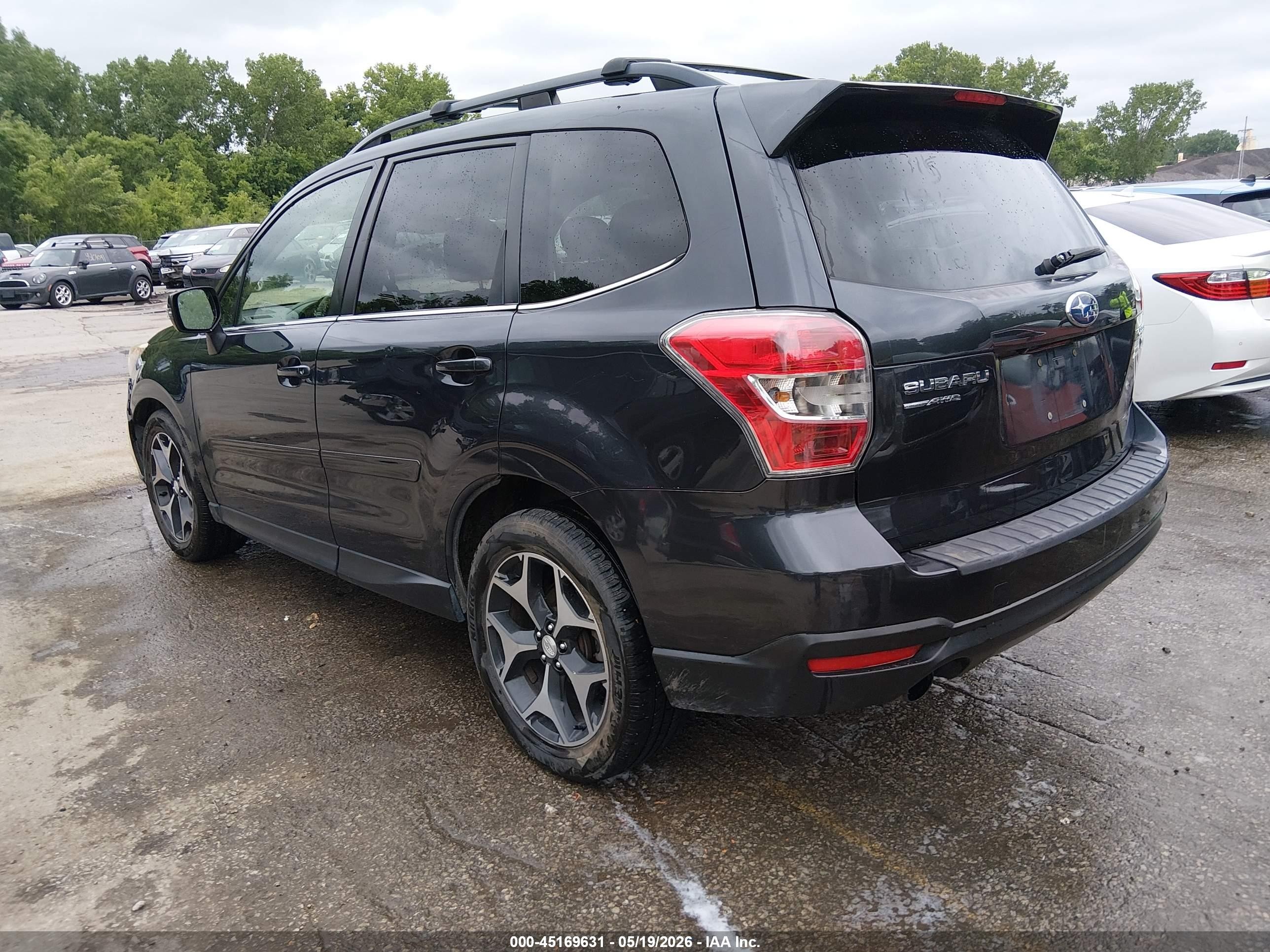 2014 Subaru Forester 2.0xt Touring Gray vin: JF2SJGPC4EH499619