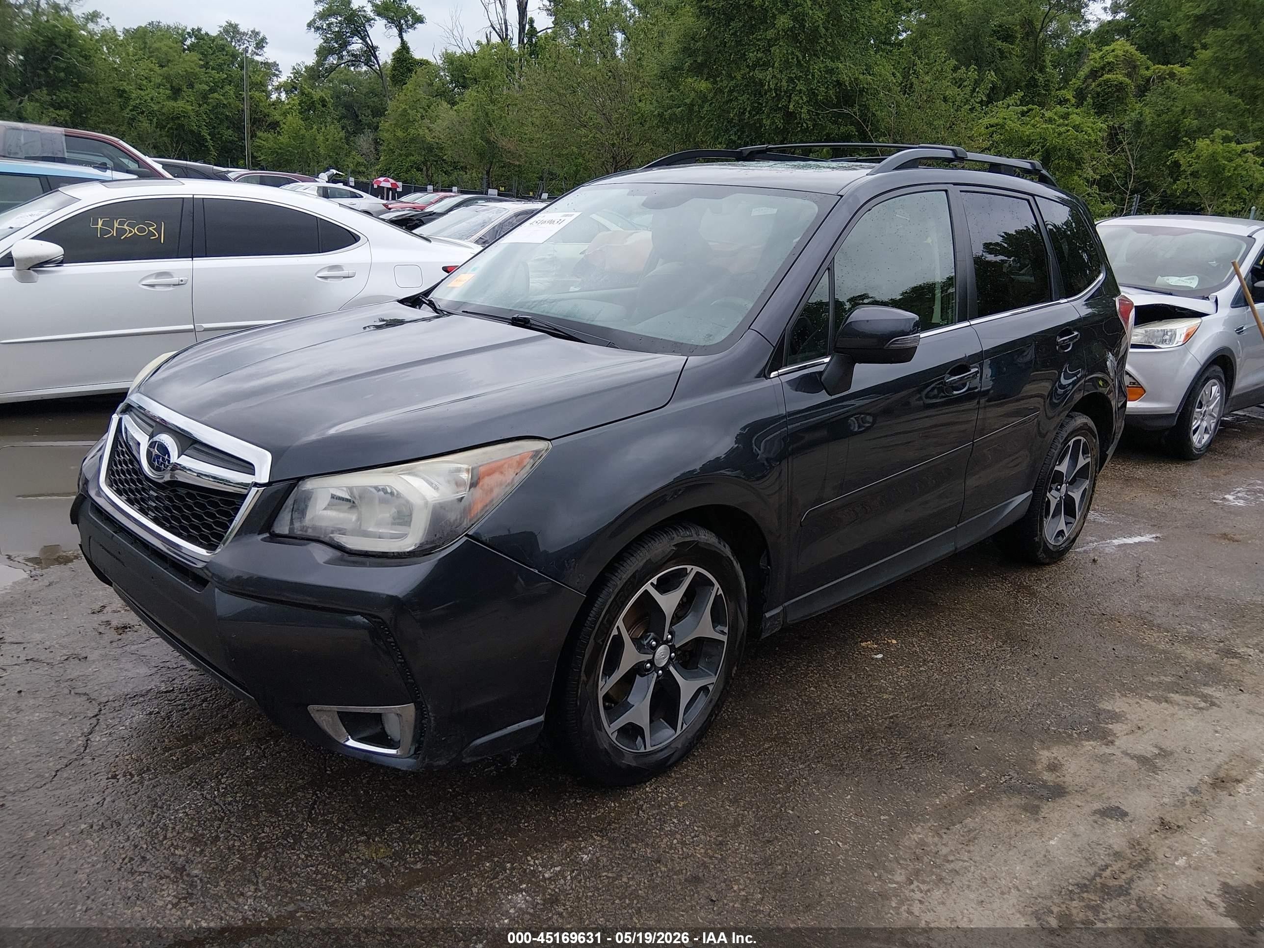 2014 Subaru Forester 2.0xt Touring Gray vin: JF2SJGPC4EH499619