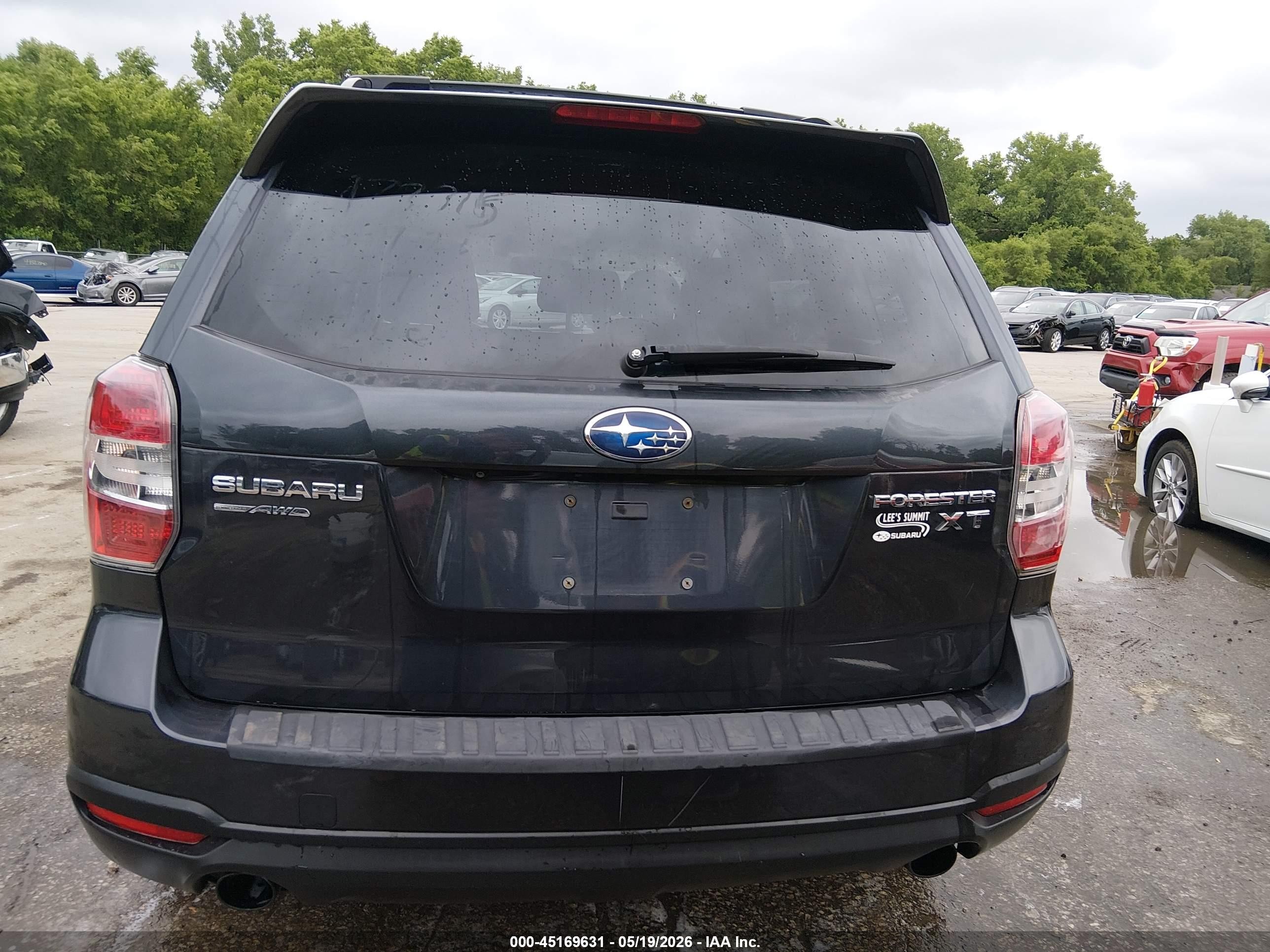 2014 Subaru Forester 2.0xt Touring Gray vin: JF2SJGPC4EH499619