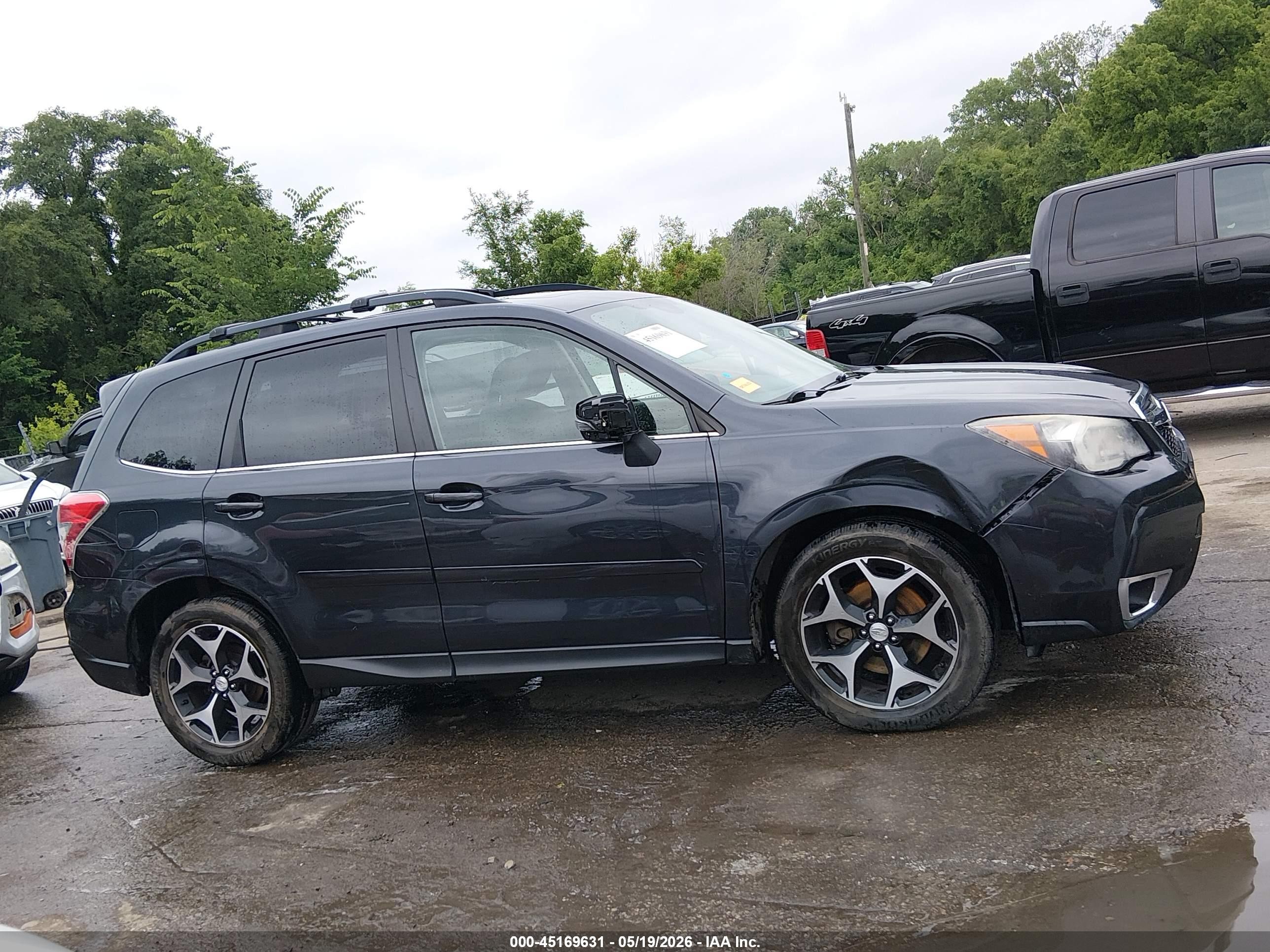 2014 Subaru Forester 2.0xt Touring Gray vin: JF2SJGPC4EH499619