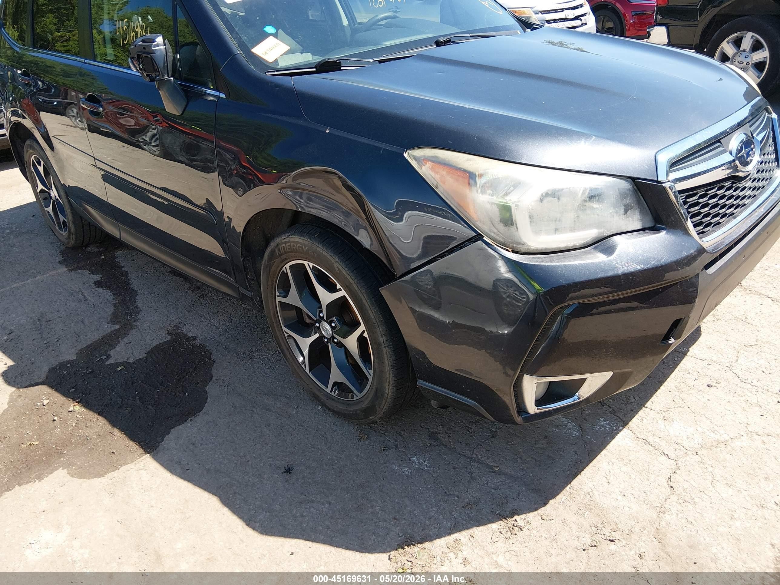 2014 Subaru Forester 2.0xt Touring Gray vin: JF2SJGPC4EH499619