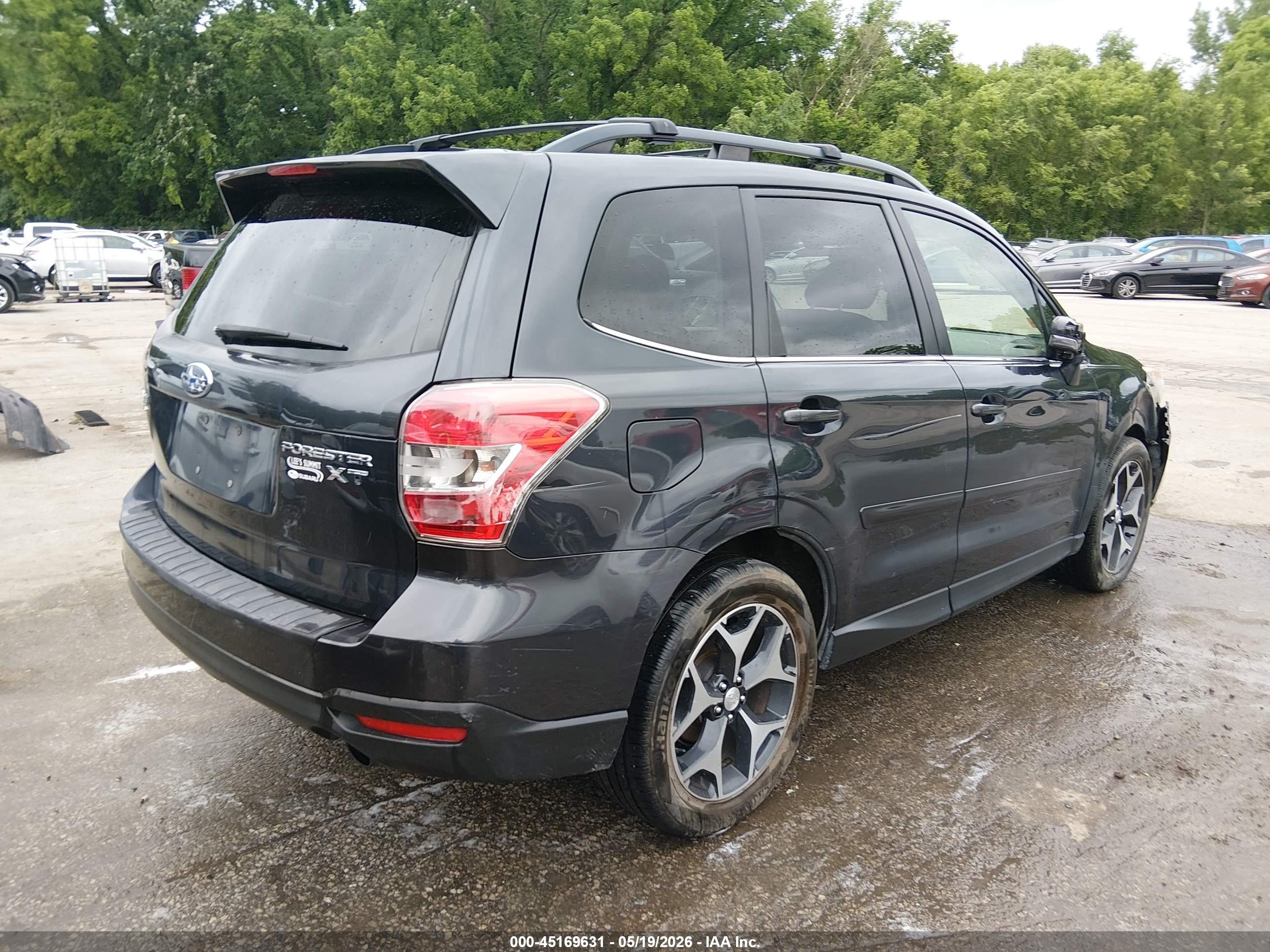 2014 Subaru Forester 2.0xt Touring Gray vin: JF2SJGPC4EH499619