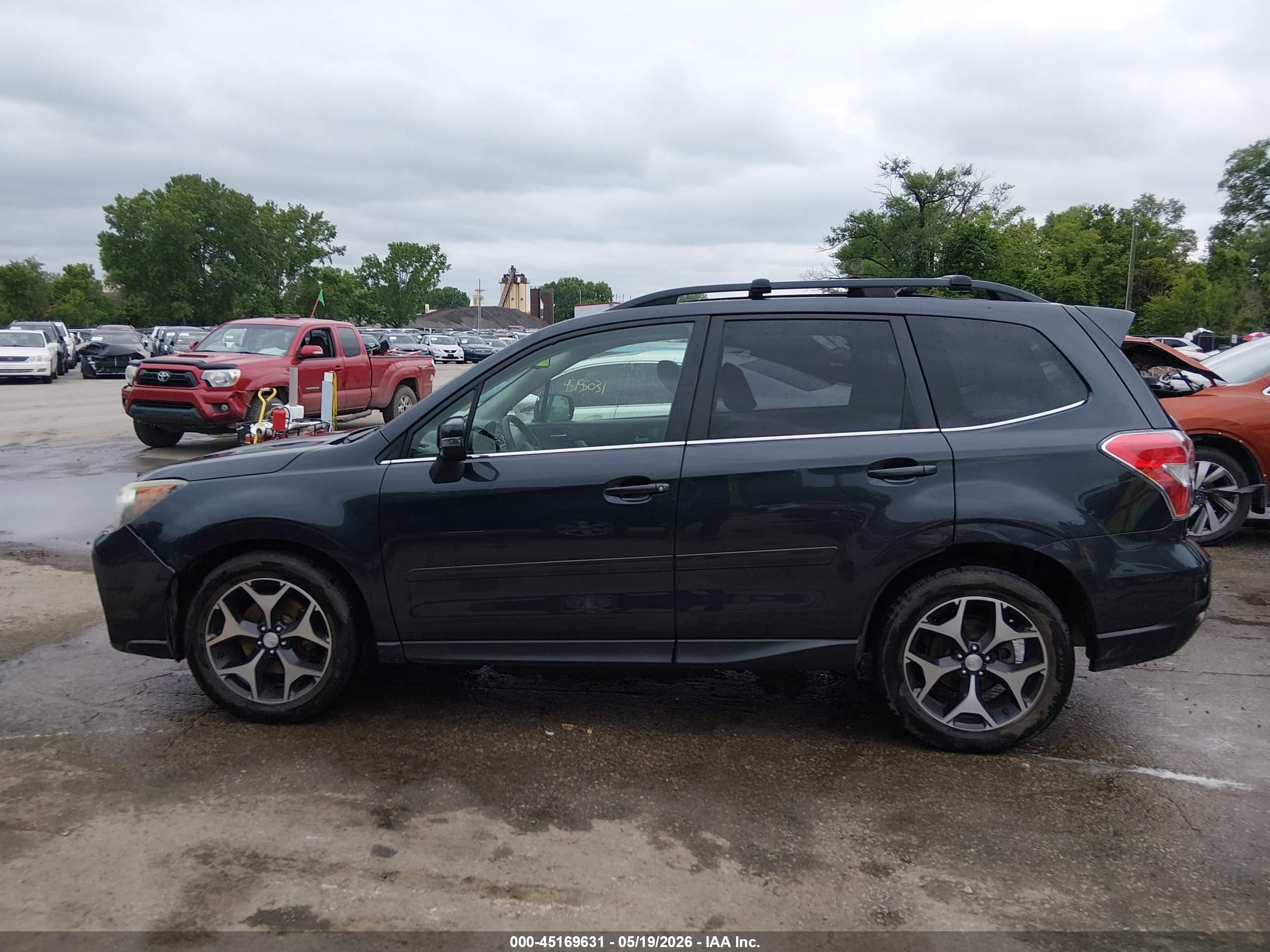 2014 Subaru Forester 2.0xt Touring Gray vin: JF2SJGPC4EH499619