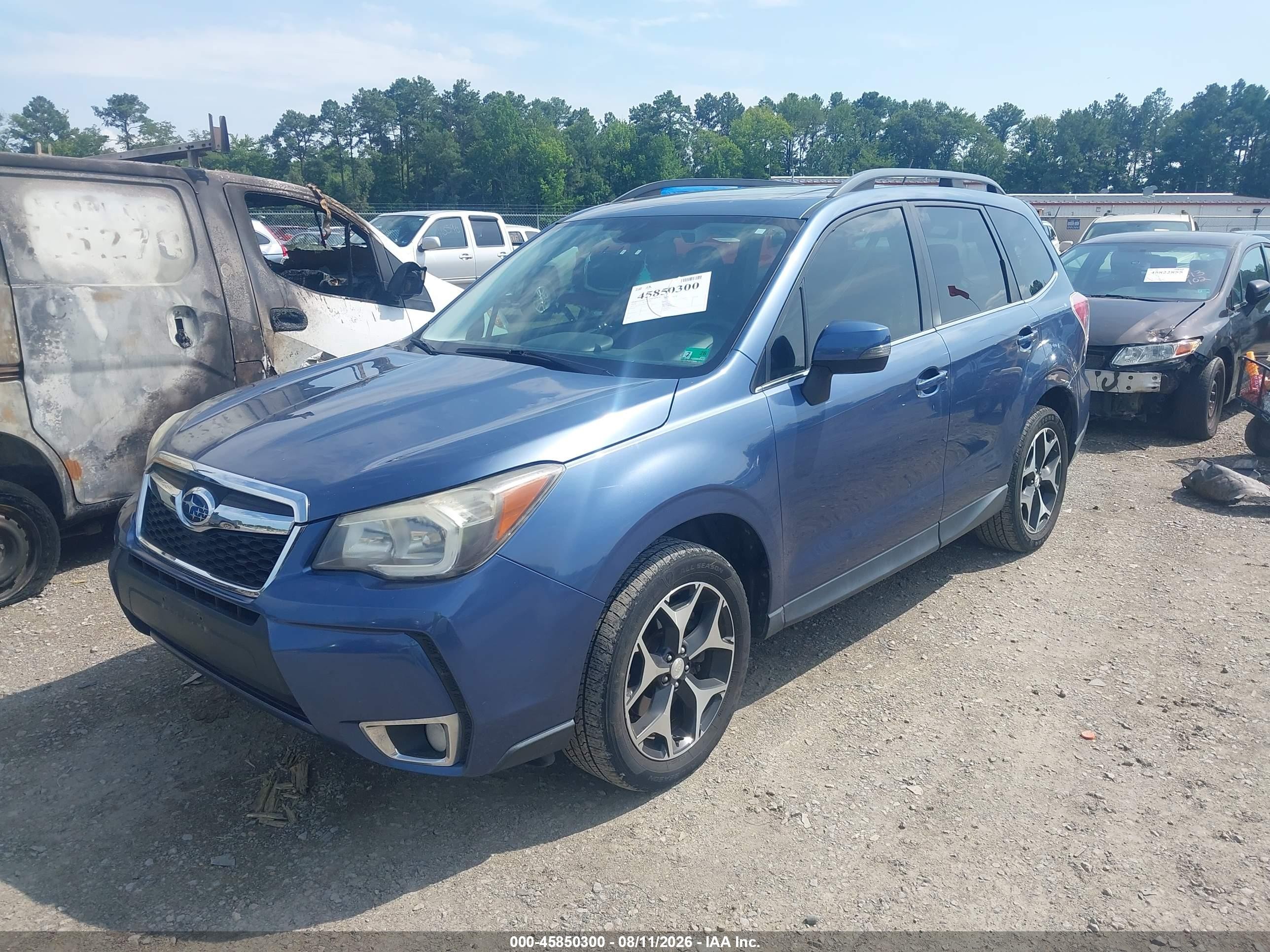 2014 Subaru Forester 2.0xt Touring Синий vin: JF2SJGPC6EH554457
