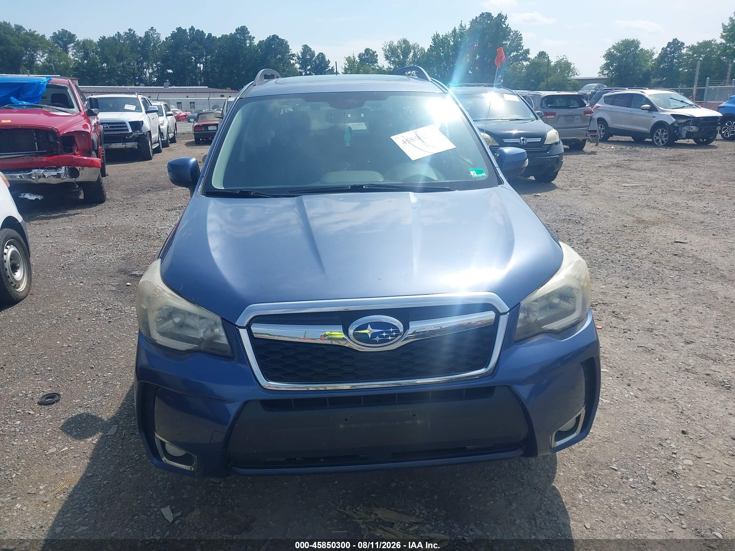 2014 Subaru Forester 2.0xt Touring Синий vin: JF2SJGPC6EH554457