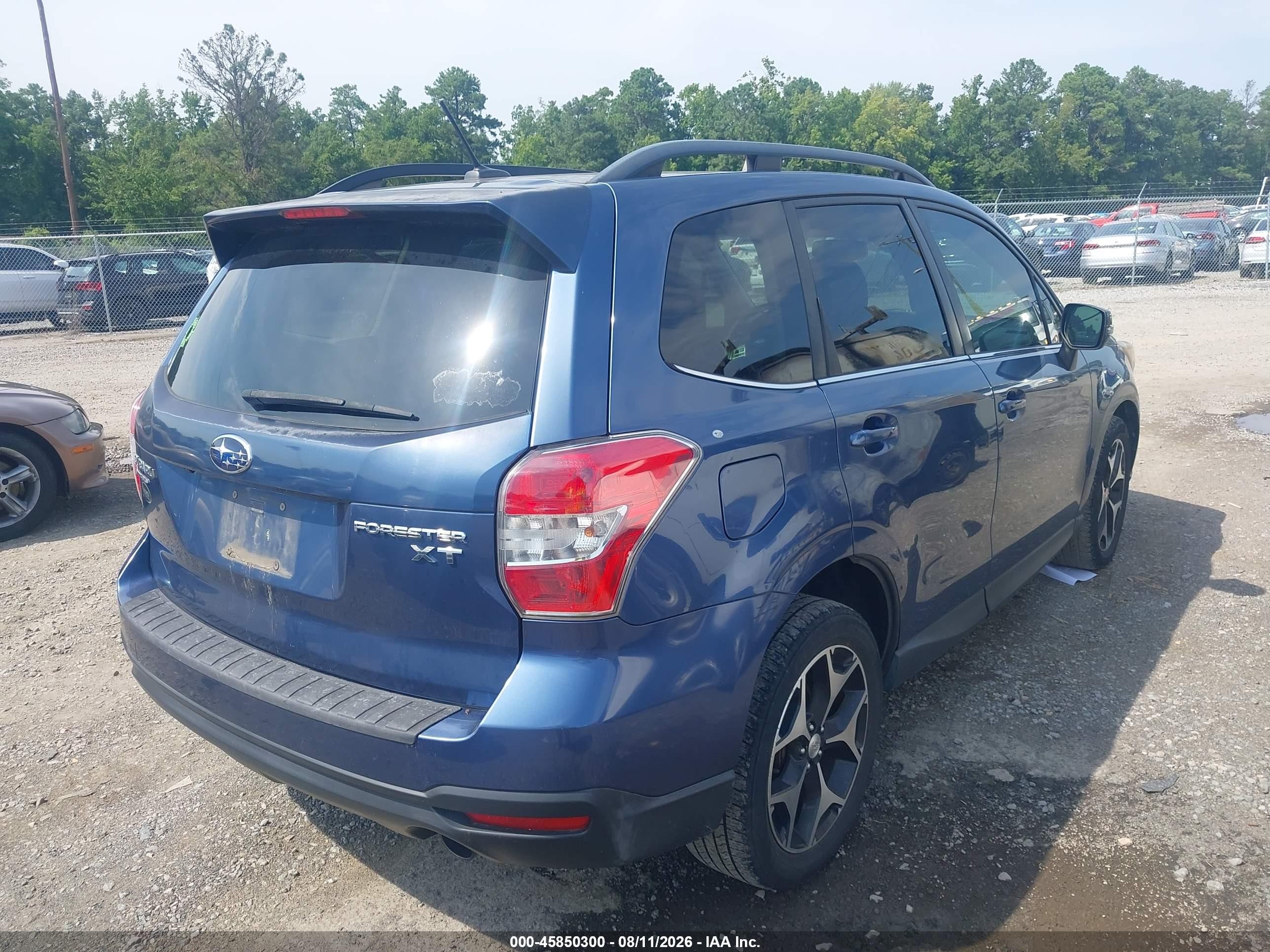 2014 Subaru Forester 2.0xt Touring Синий vin: JF2SJGPC6EH554457