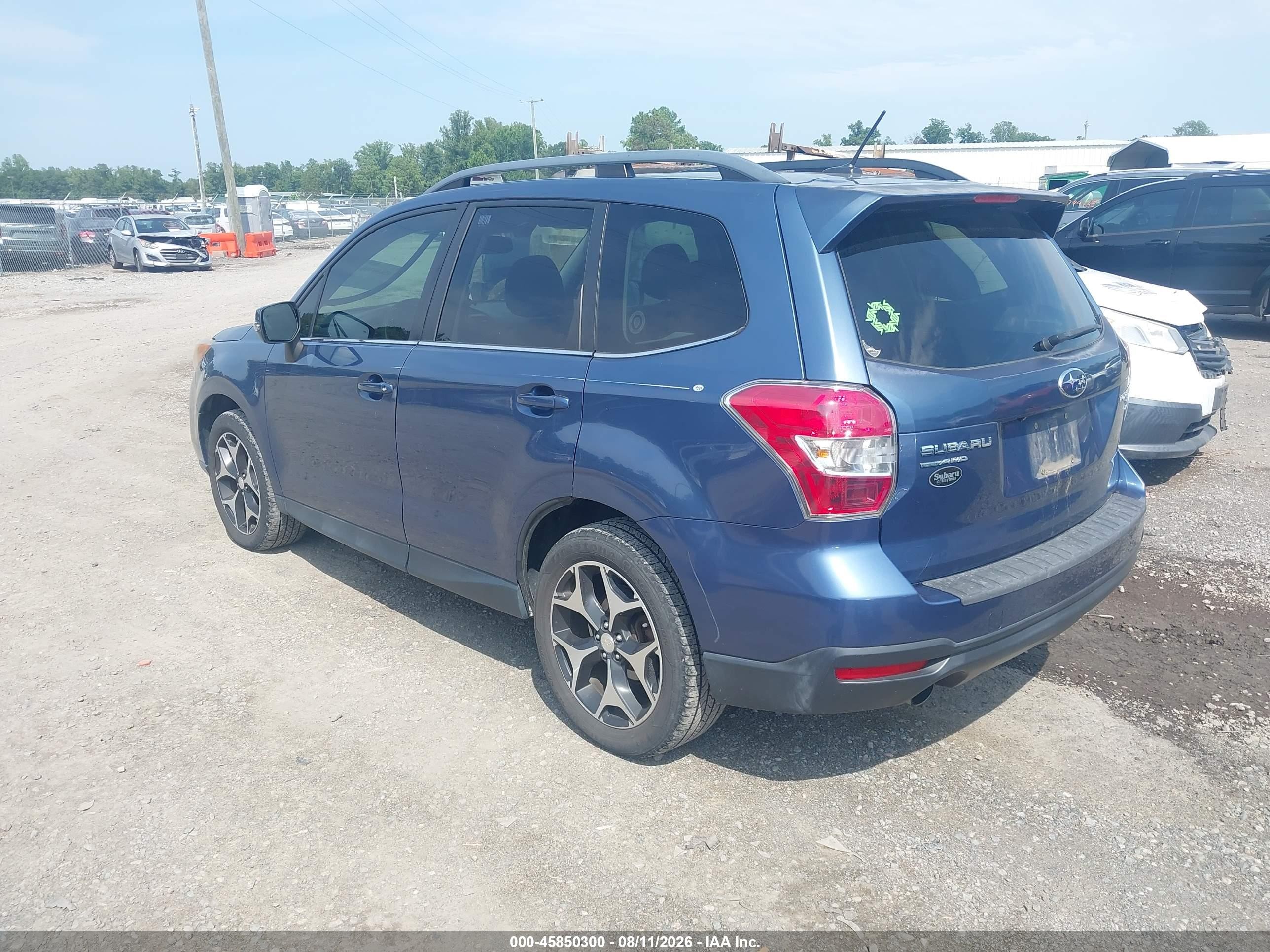 2014 Subaru Forester 2.0xt Touring Синий vin: JF2SJGPC6EH554457