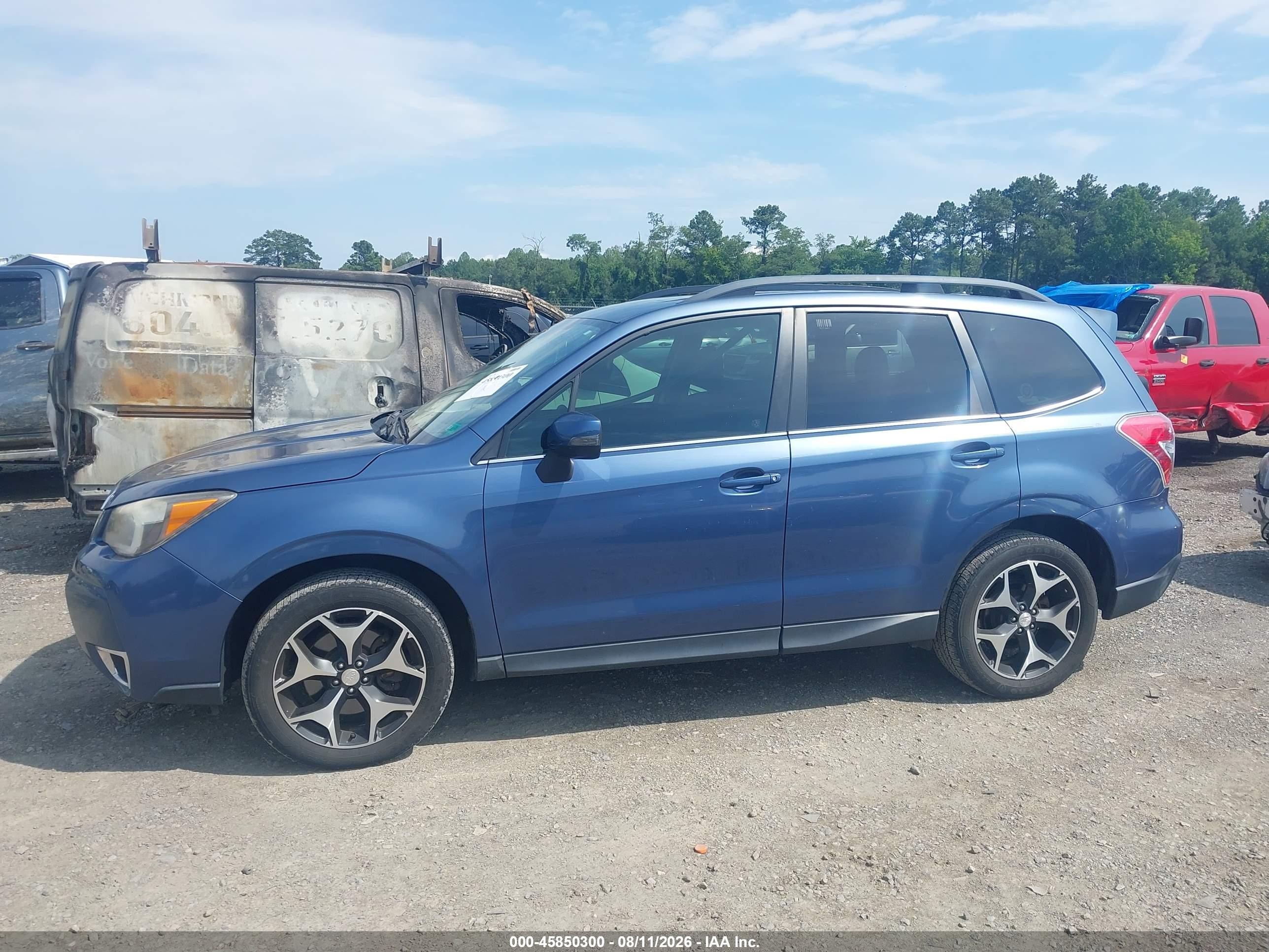 2014 Subaru Forester 2.0xt Touring Синий vin: JF2SJGPC6EH554457