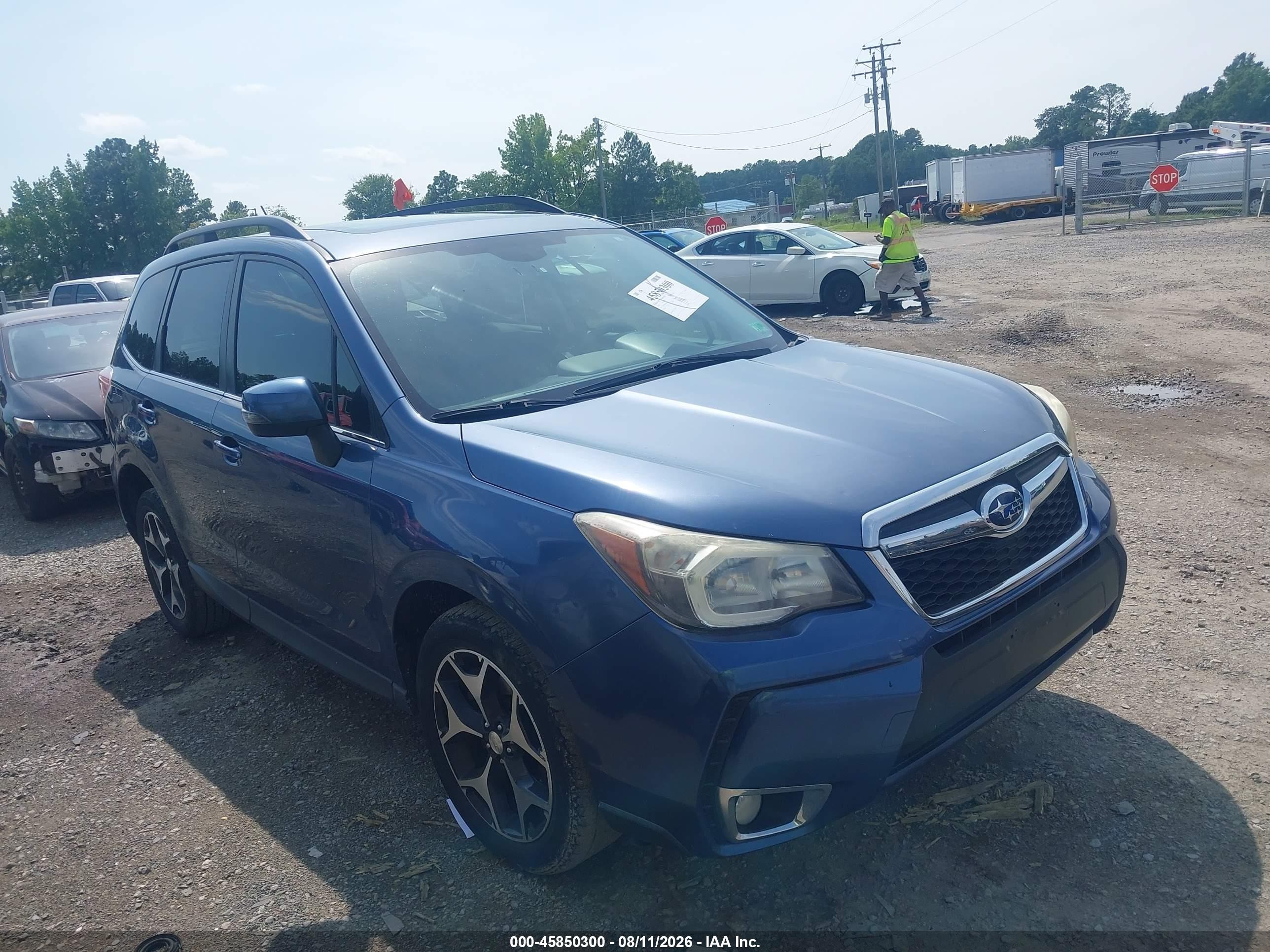 2014 Subaru Forester 2.0xt Touring Синий vin: JF2SJGPC6EH554457