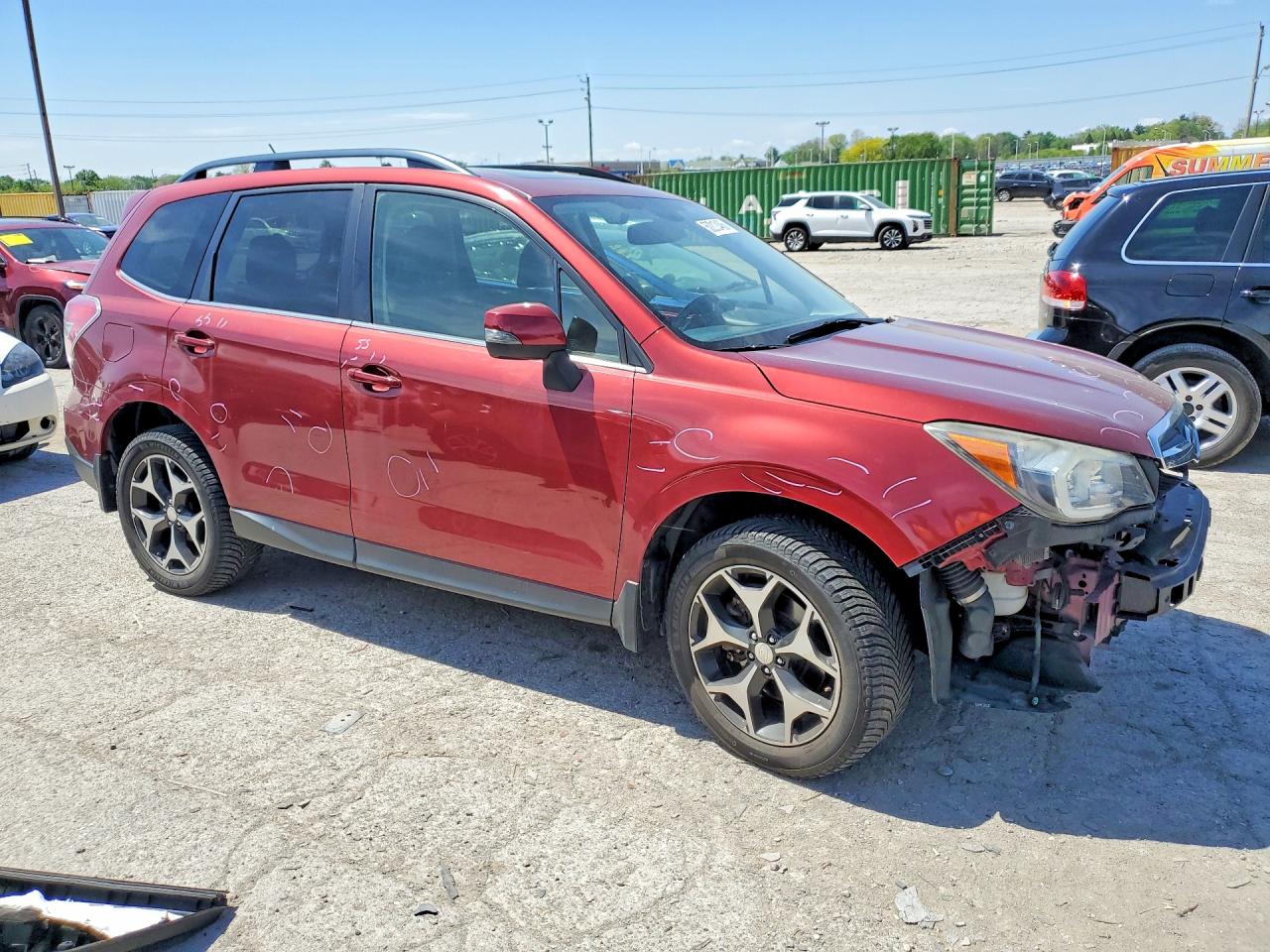 2014 Subaru Forester 2.0xt Touring Red vin: JF2SJGPC7EH559070