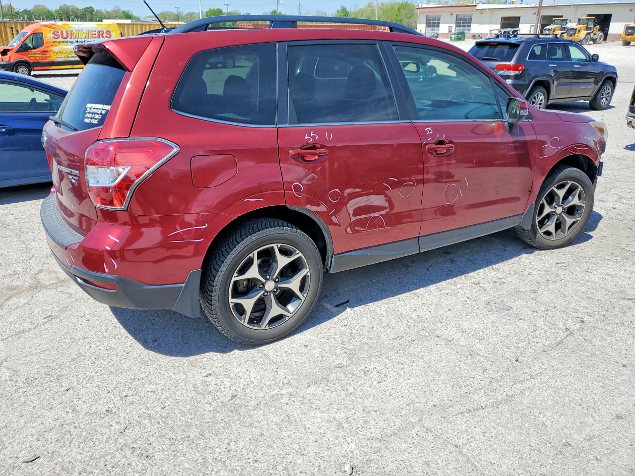 2014 Subaru Forester 2.0xt Touring Red vin: JF2SJGPC7EH559070