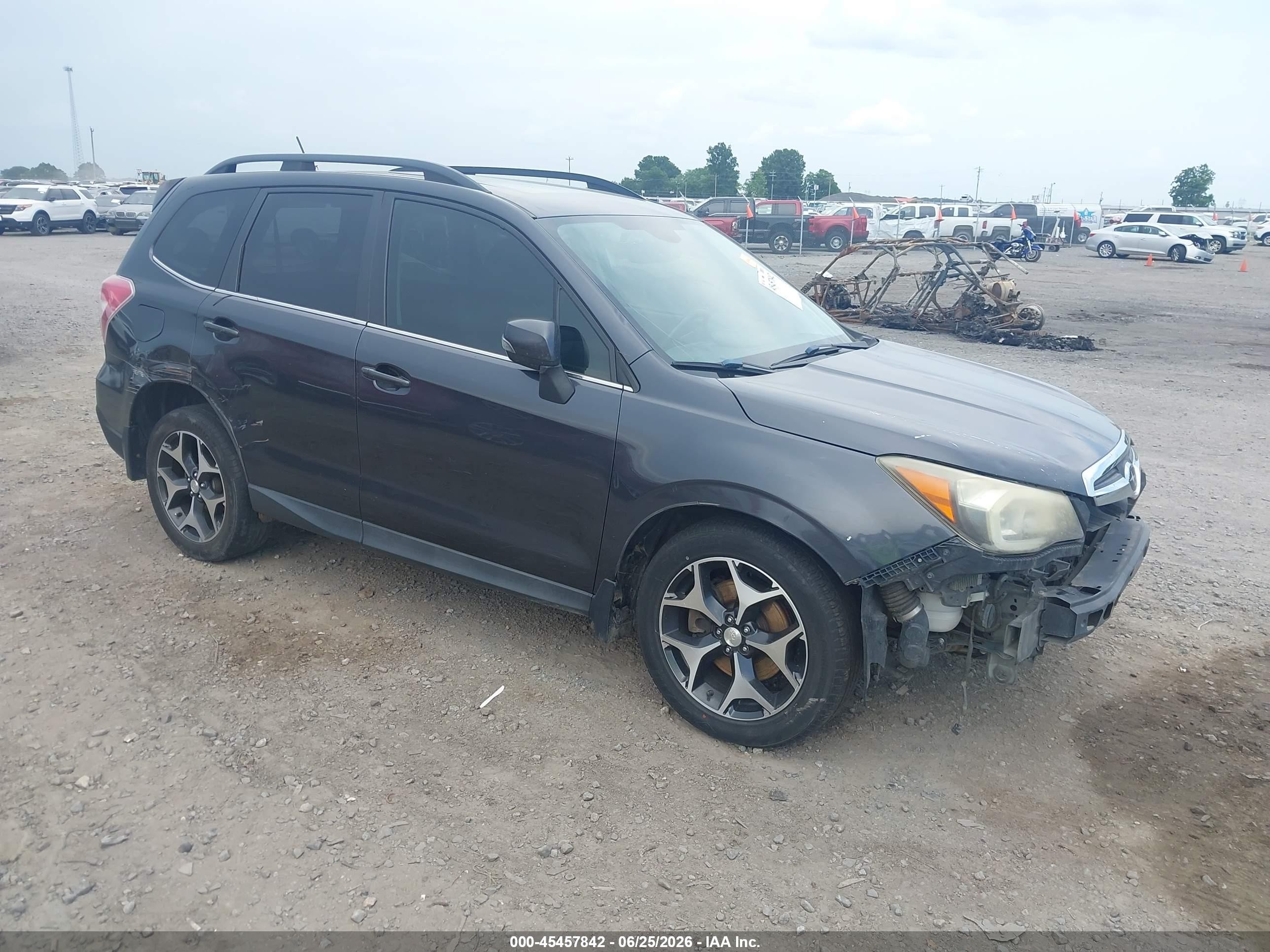 2014 Subaru Forester 2.0xt Touring Gray vin: JF2SJGPCXEH447184