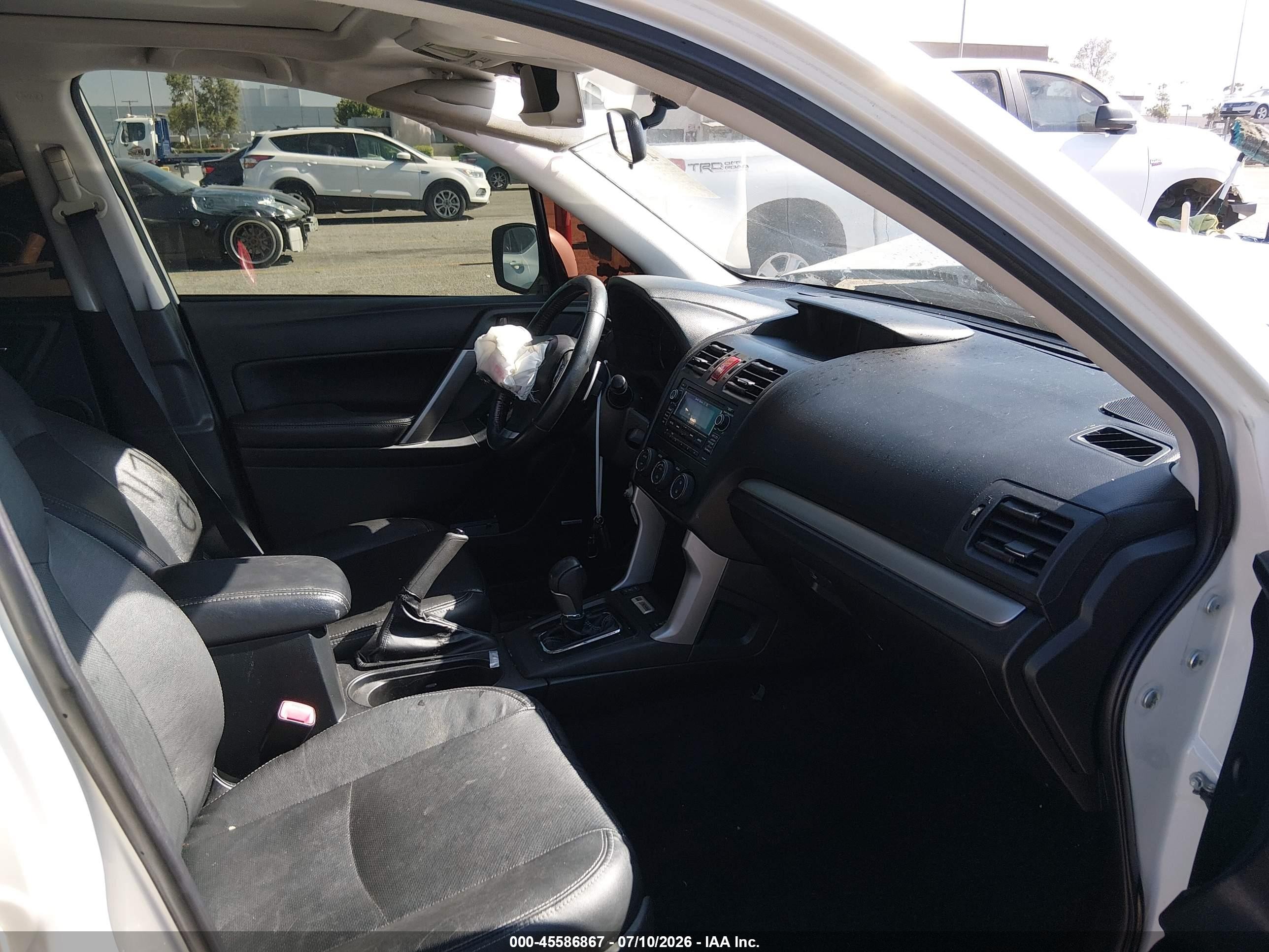 2015 Subaru Forester 2.0xt Touring White vin: JF2SJGUC2FH455074