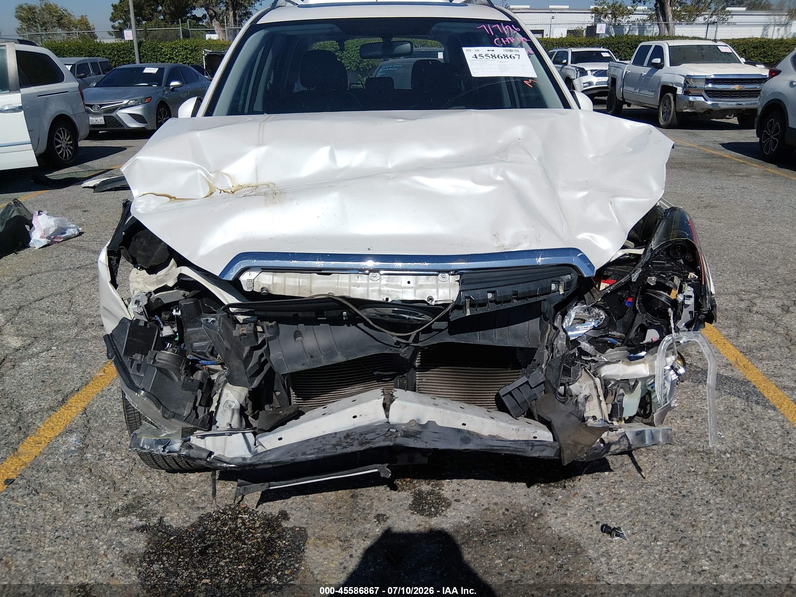 2015 Subaru Forester 2.0xt Touring White vin: JF2SJGUC2FH455074