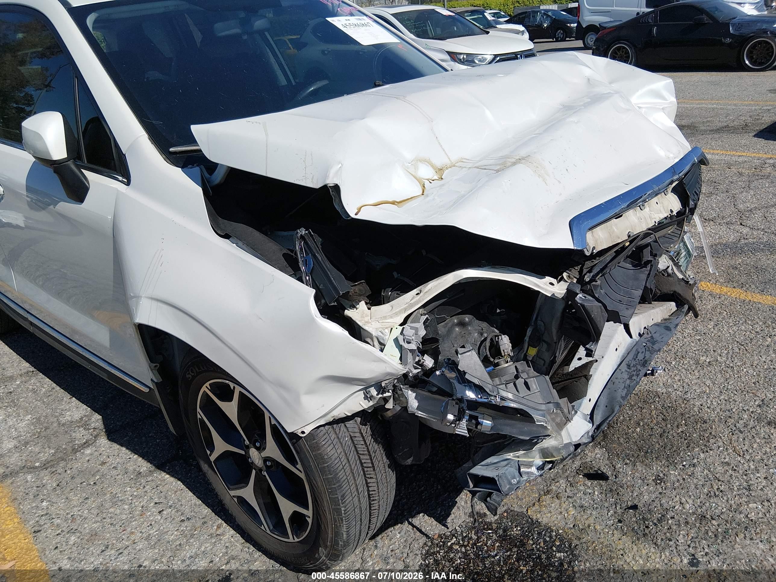 2015 Subaru Forester 2.0xt Touring White vin: JF2SJGUC2FH455074