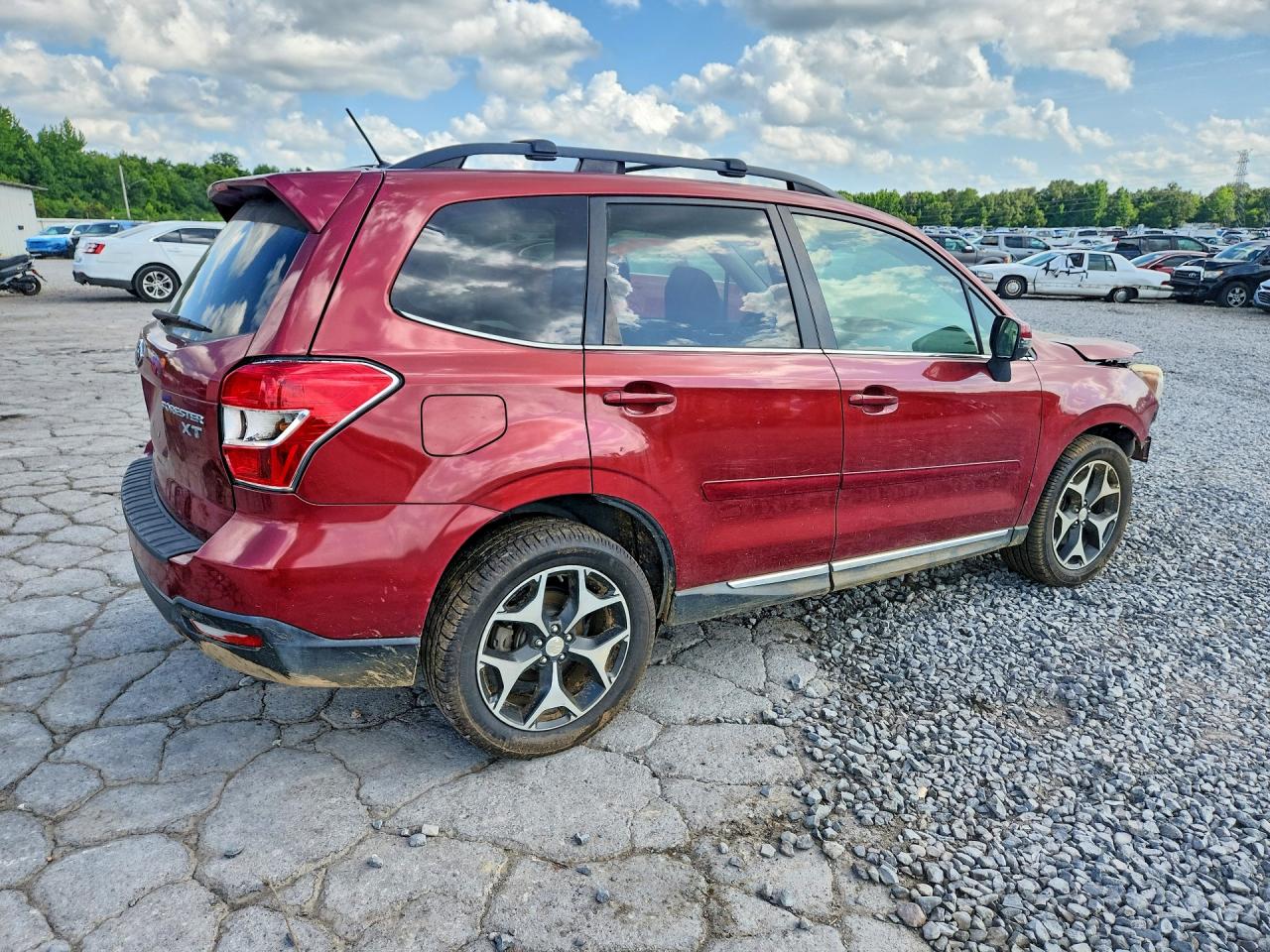 2015 Subaru Forester 2.0xt Touring Maroon vin: JF2SJGUC3FH539646