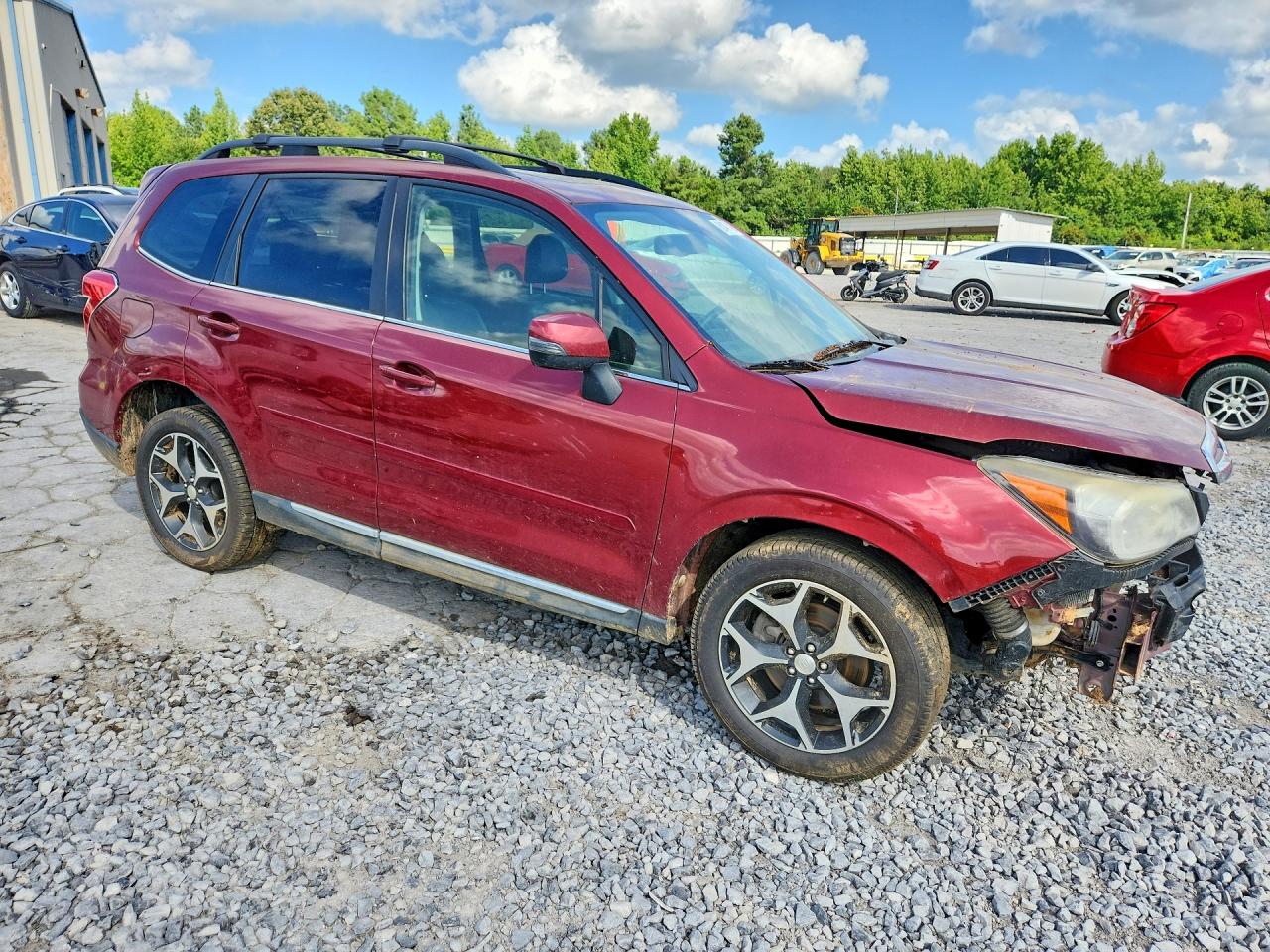 2015 Subaru Forester 2.0xt Touring Maroon vin: JF2SJGUC3FH539646