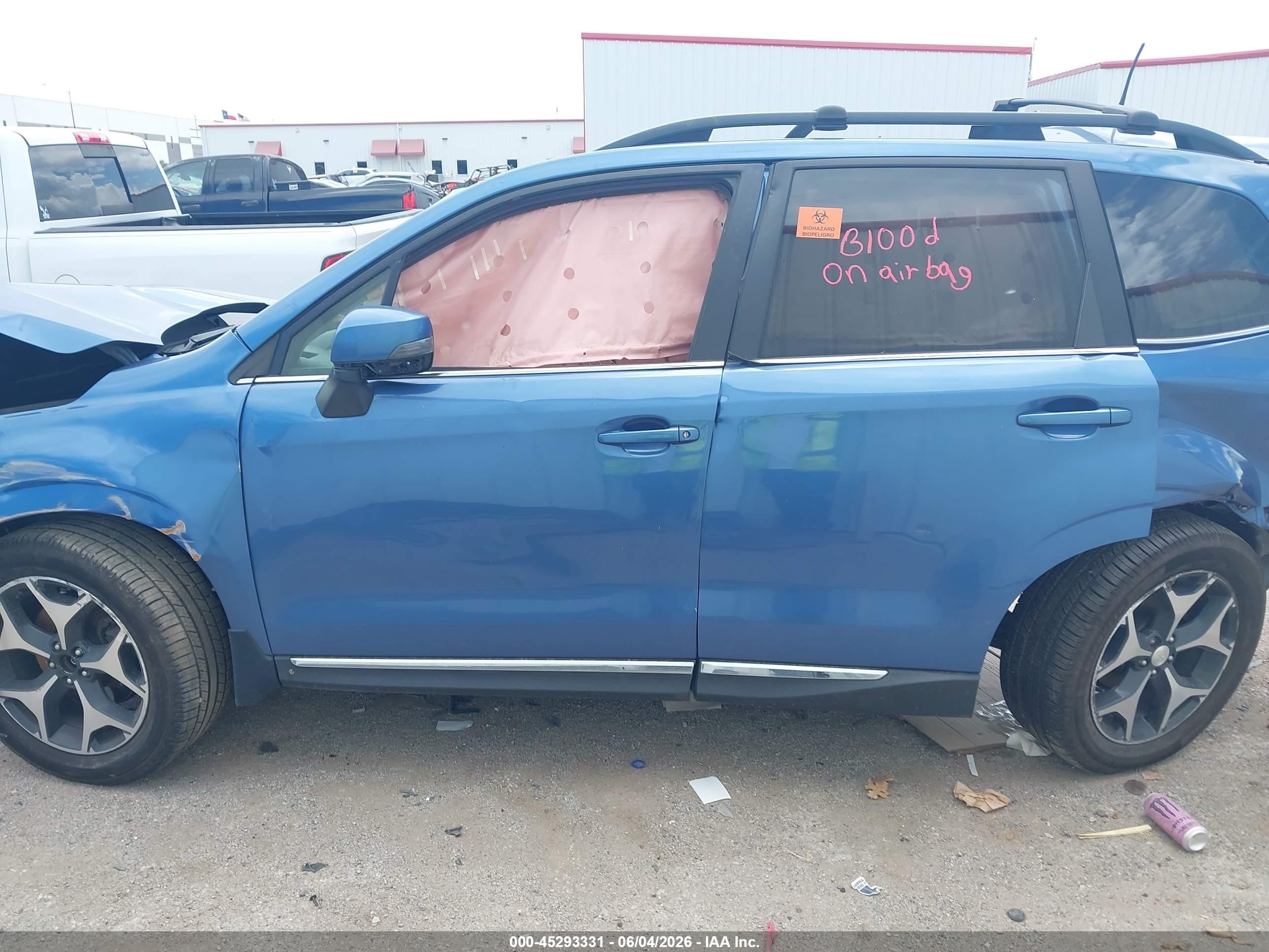 2015 Subaru Forester 2.0xt Touring Blue vin: JF2SJGUC3FH826467