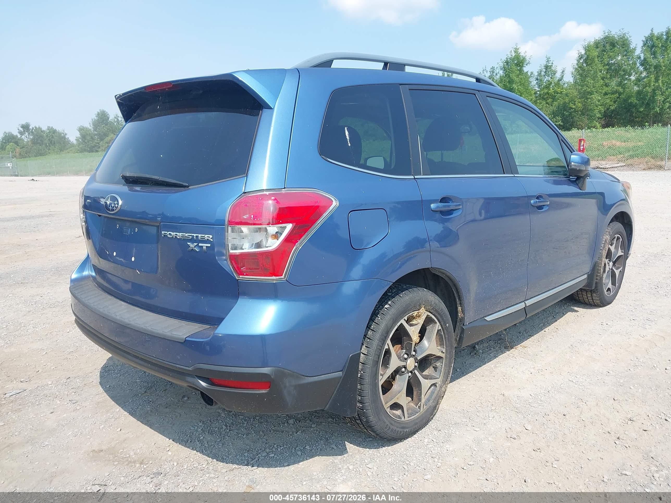 2015 Subaru Forester 2.0xt Touring Синий vin: JF2SJGUC4FH507689