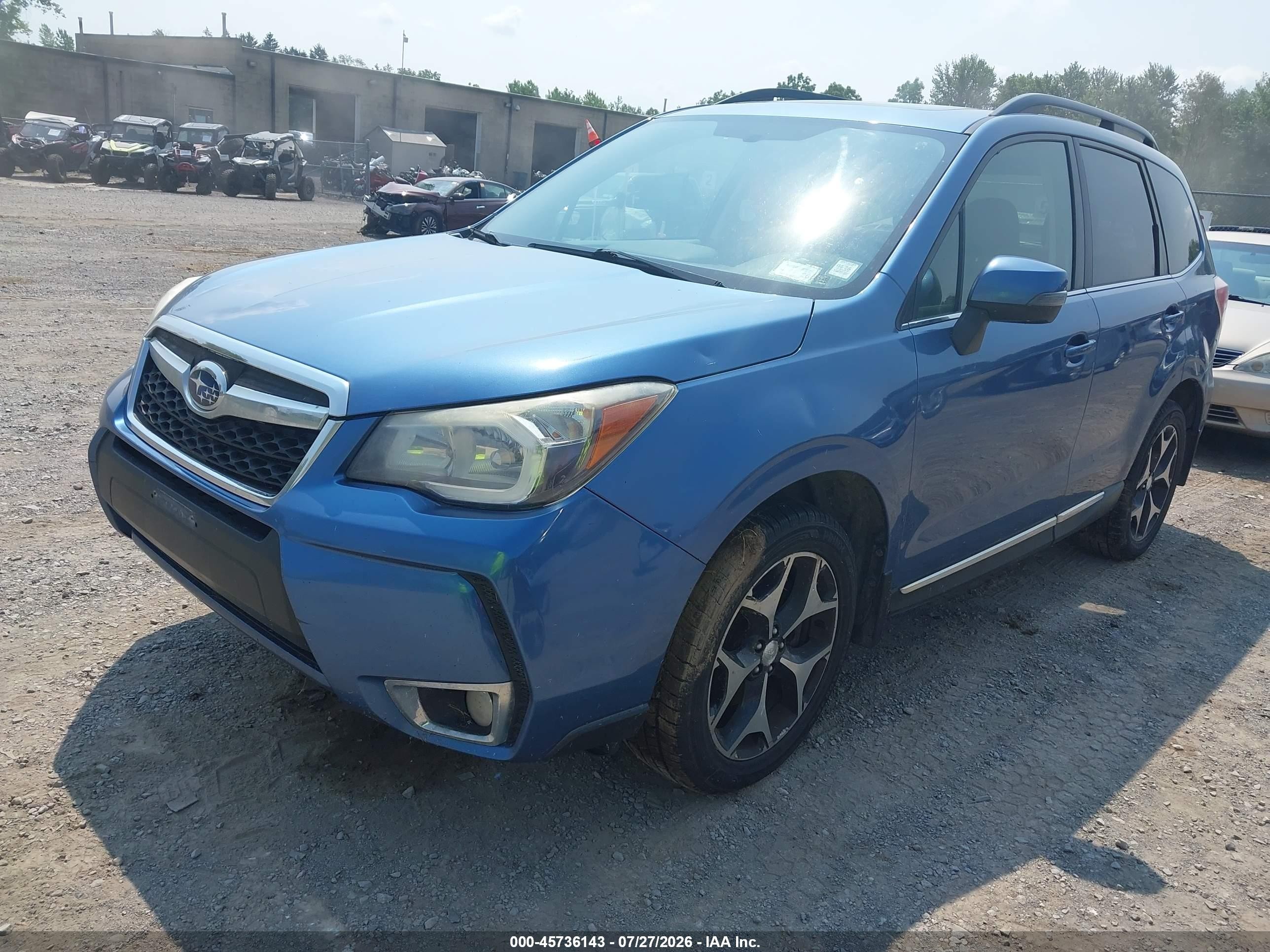 2015 Subaru Forester 2.0xt Touring Синий vin: JF2SJGUC4FH507689