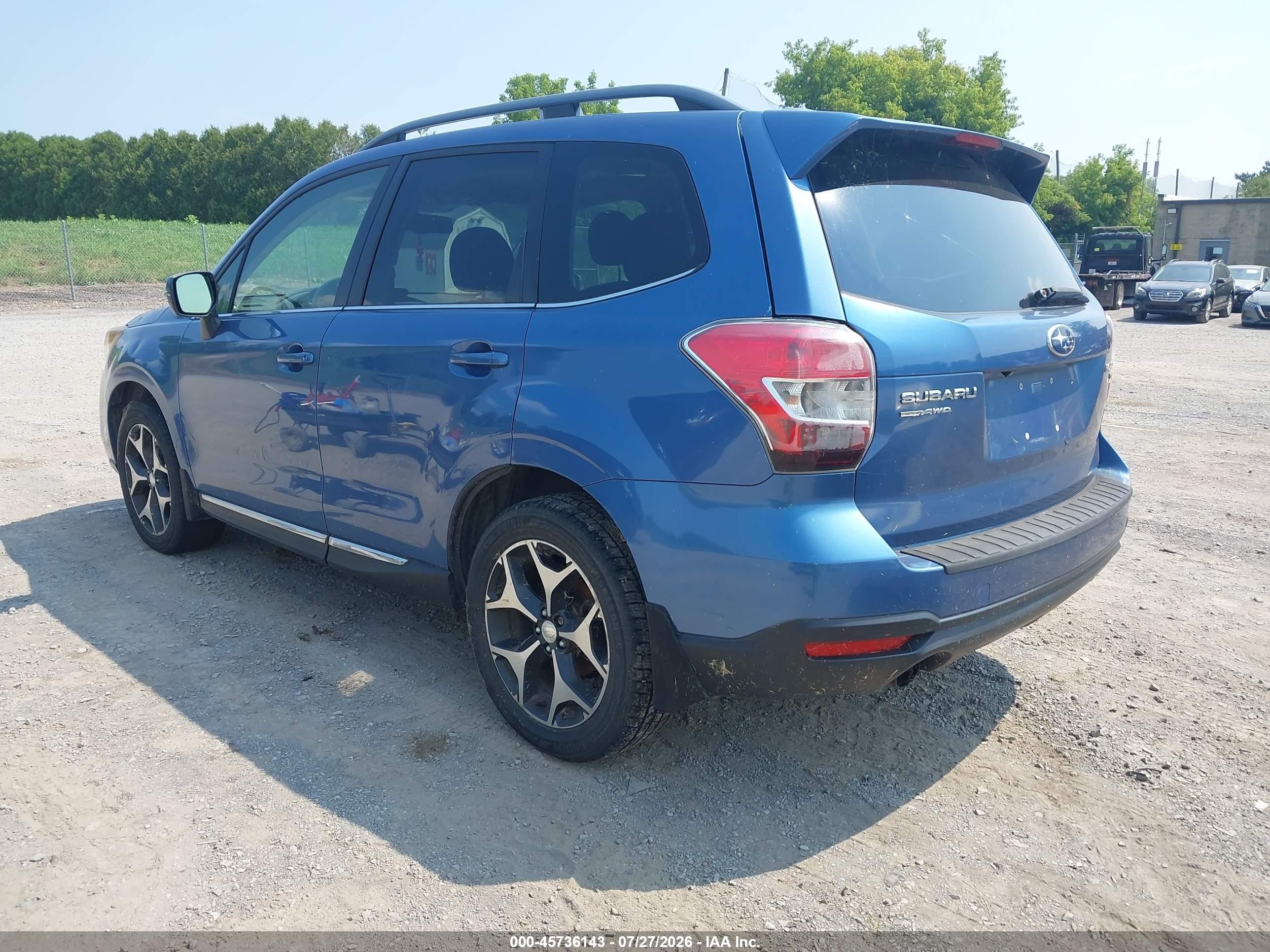 2015 Subaru Forester 2.0xt Touring Синий vin: JF2SJGUC4FH507689