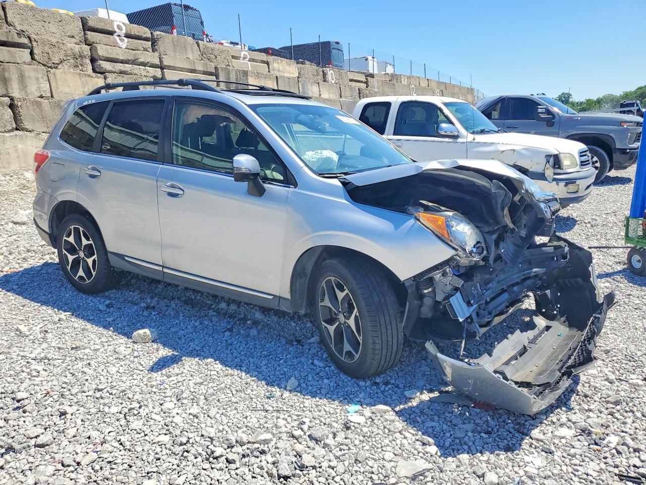 2015 Subaru Forester 2.0xt Touring Silver vin: JF2SJGUC5FH406497
