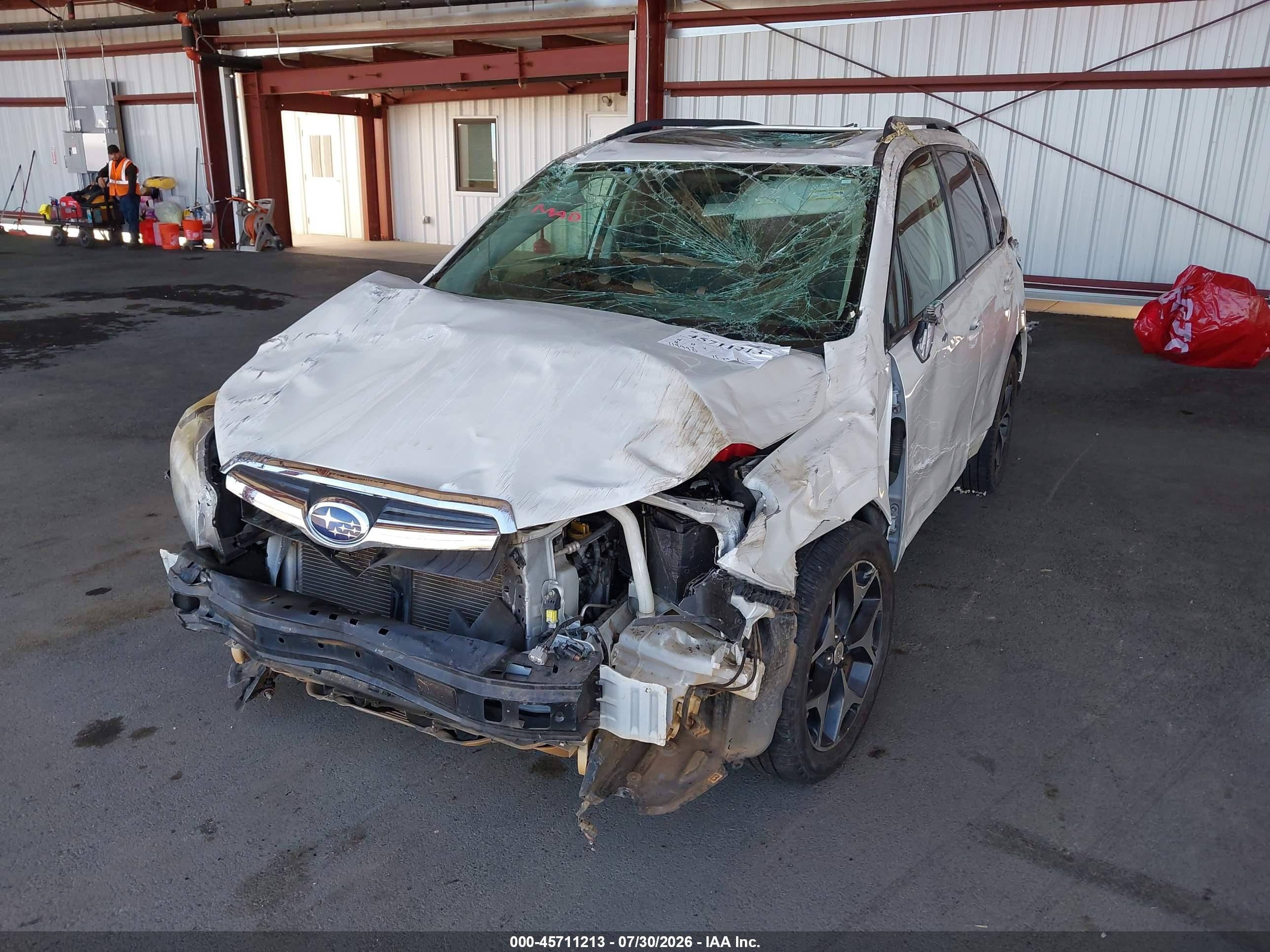 2015 Subaru Forester 2.0xt Touring White vin: JF2SJGUC5FH527644