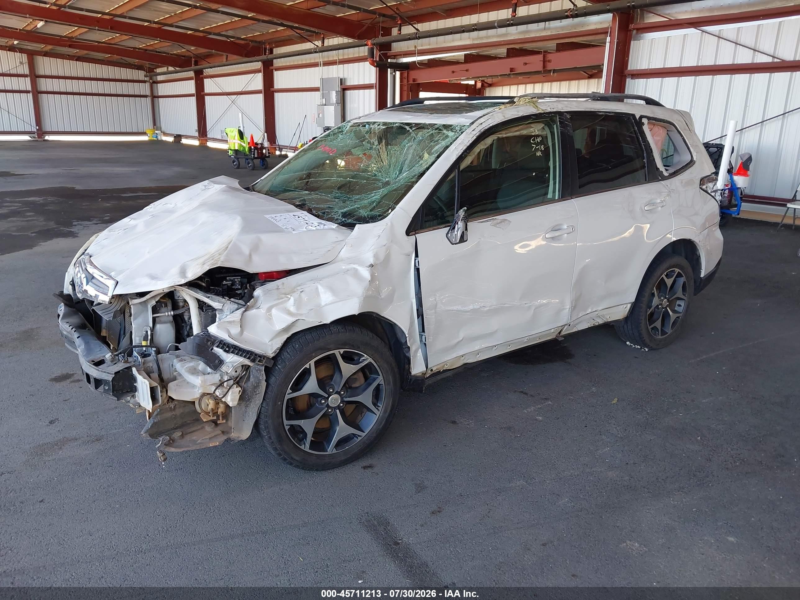 2015 Subaru Forester 2.0xt Touring White vin: JF2SJGUC5FH527644