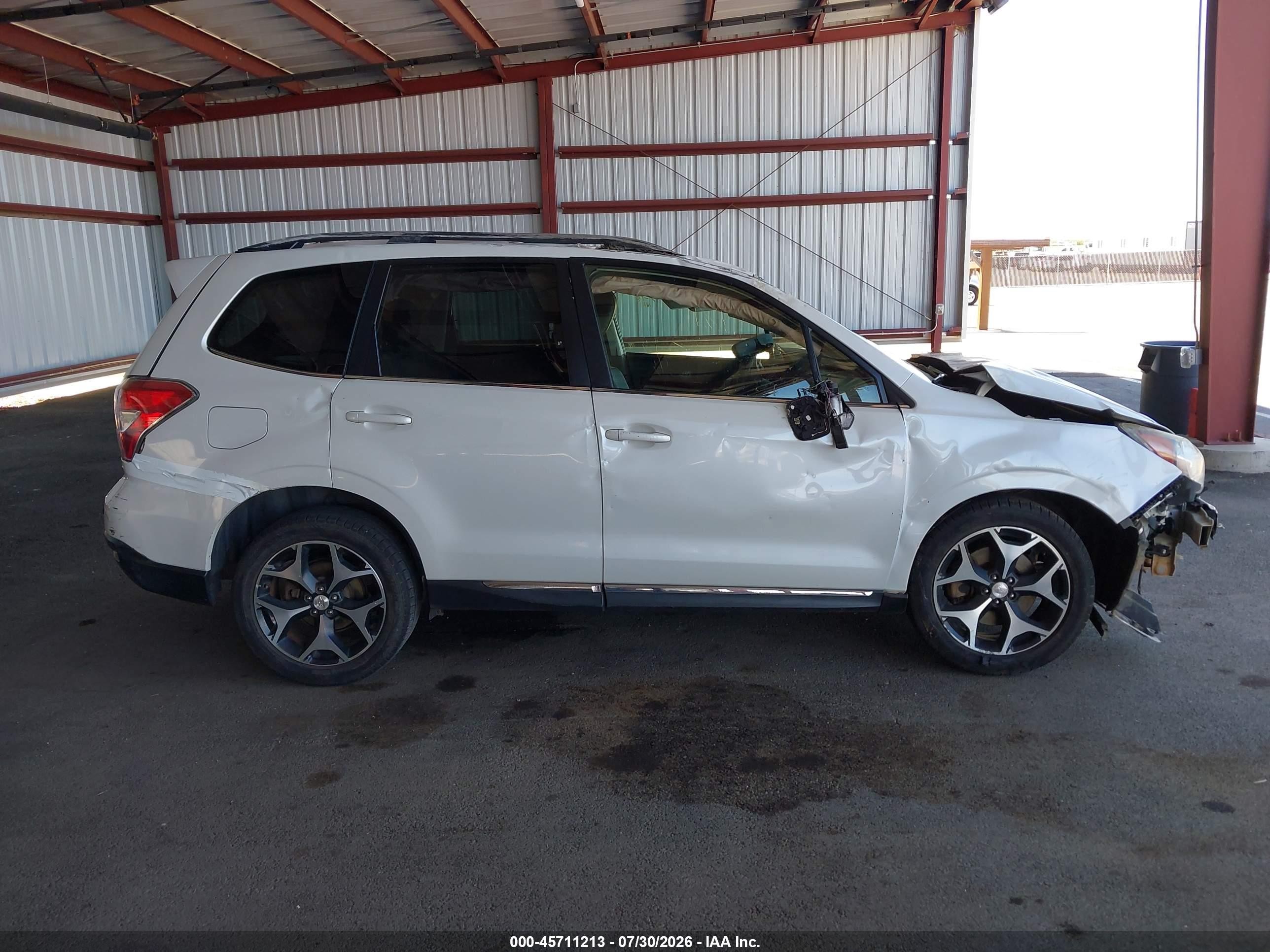 2015 Subaru Forester 2.0xt Touring White vin: JF2SJGUC5FH527644