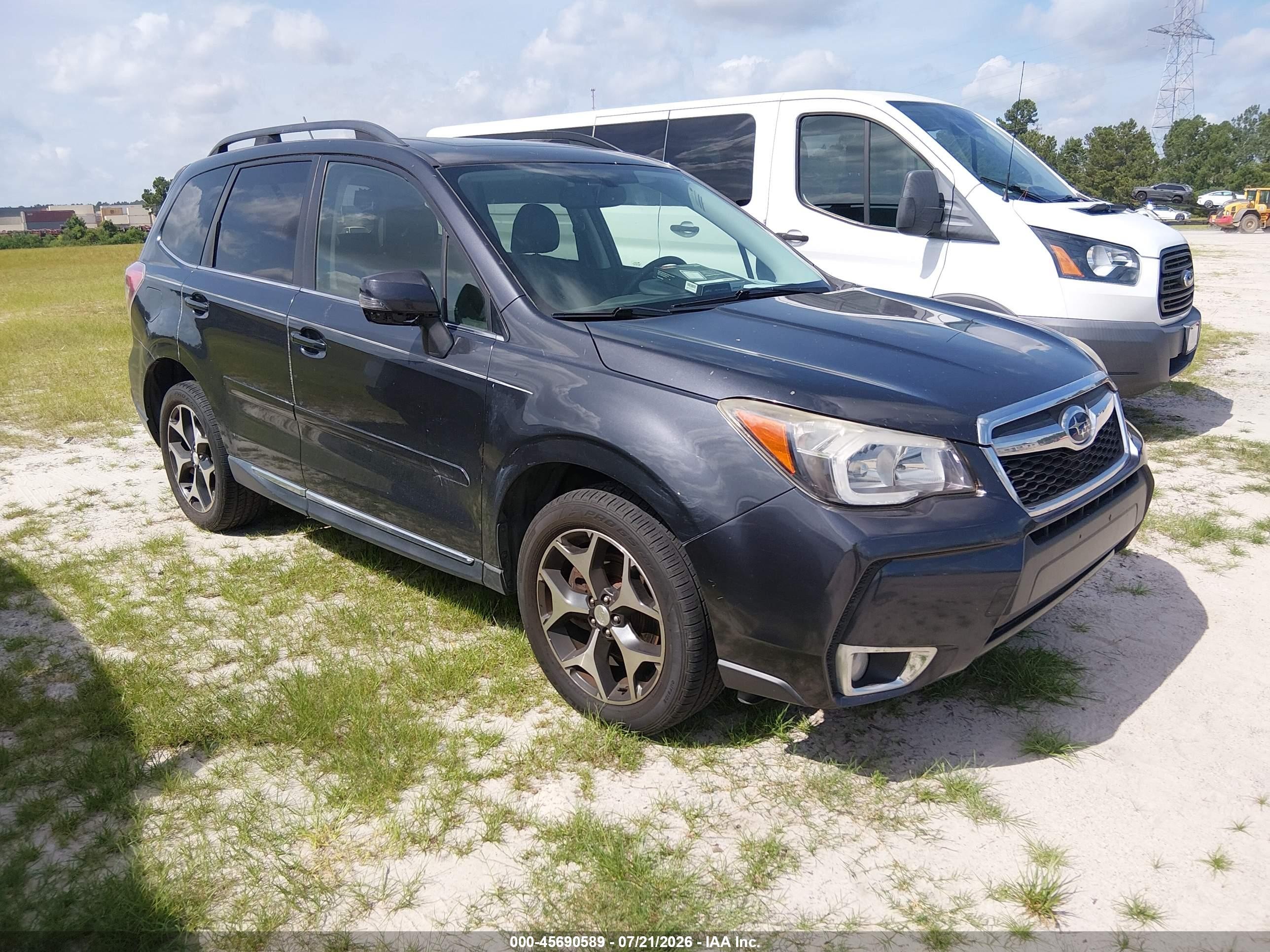 2015 Subaru Forester 2.0xt Touring Dark Blue vin: JF2SJGUC8FH400791