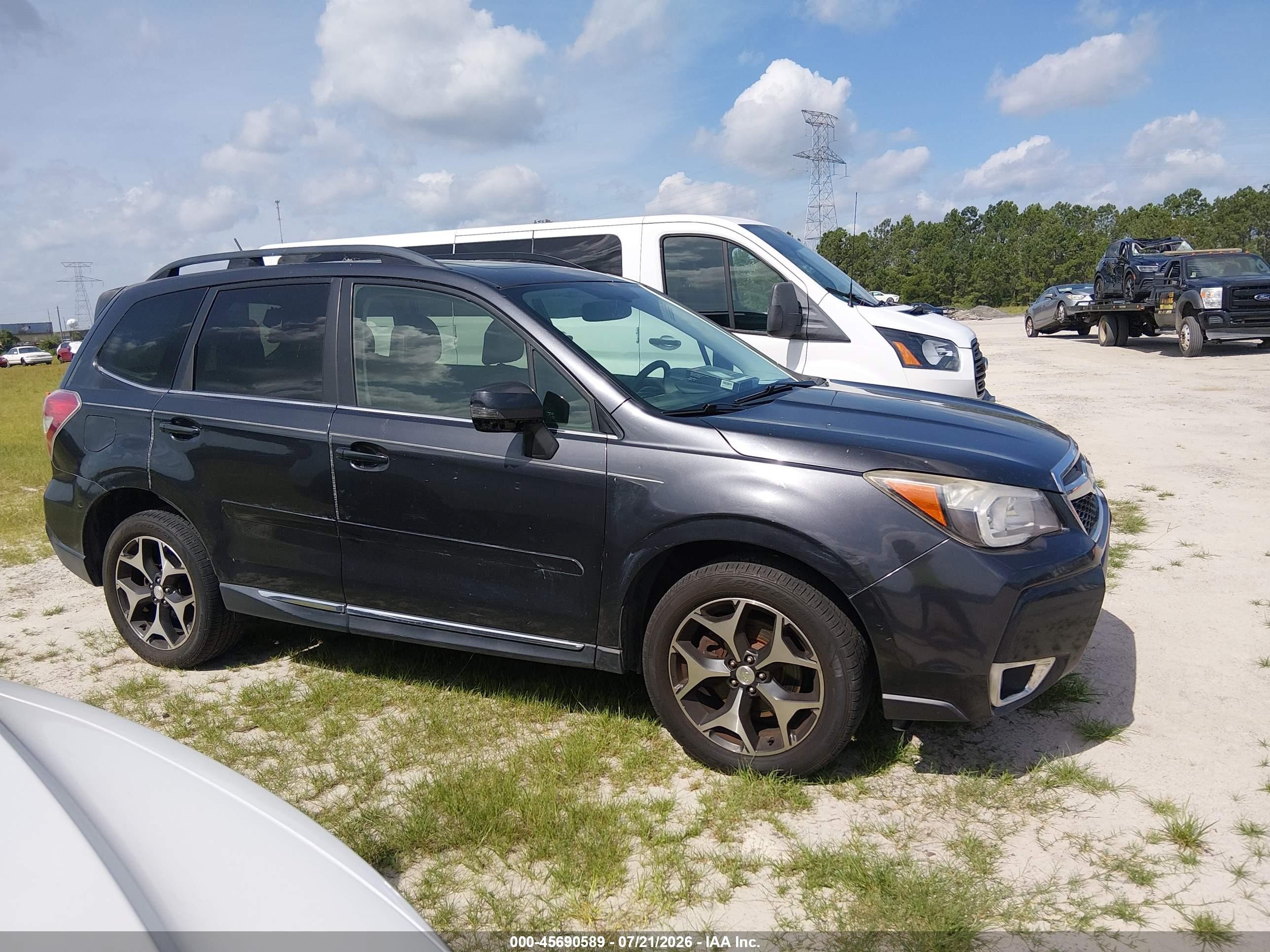 2015 Subaru Forester 2.0xt Touring Dark Blue vin: JF2SJGUC8FH400791