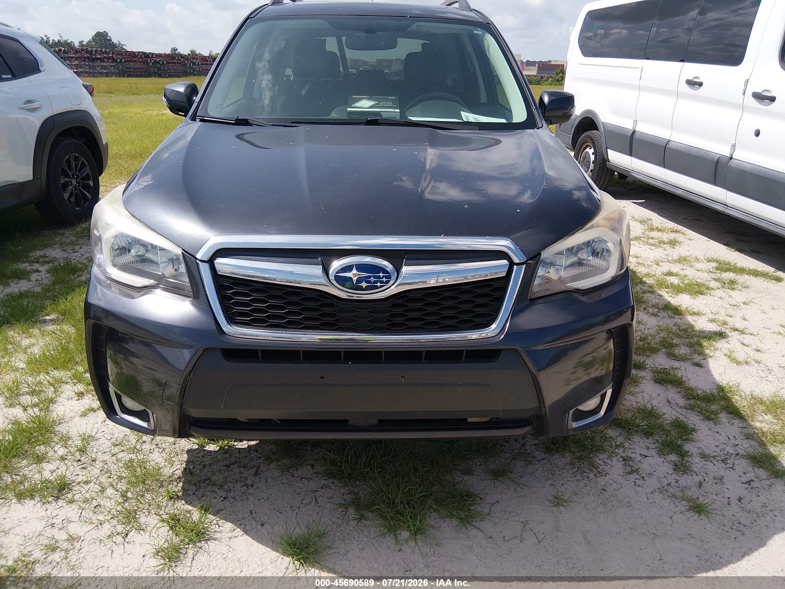 2015 Subaru Forester 2.0xt Touring Dark Blue vin: JF2SJGUC8FH400791