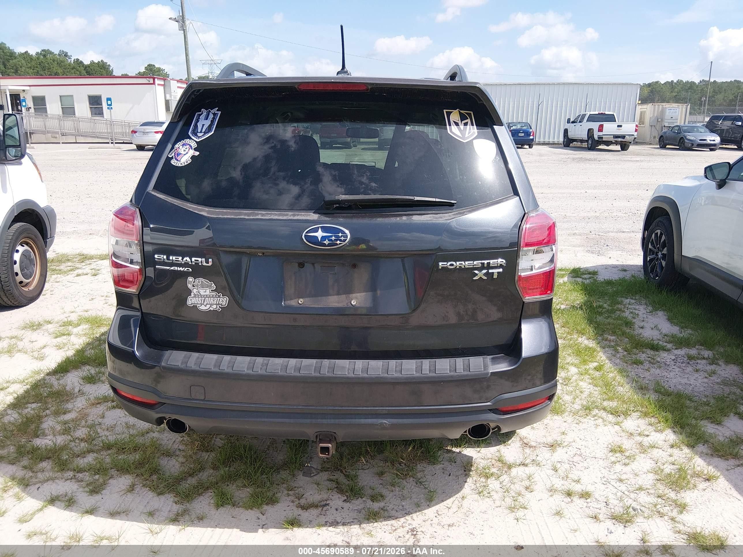 2015 Subaru Forester 2.0xt Touring Dark Blue vin: JF2SJGUC8FH400791