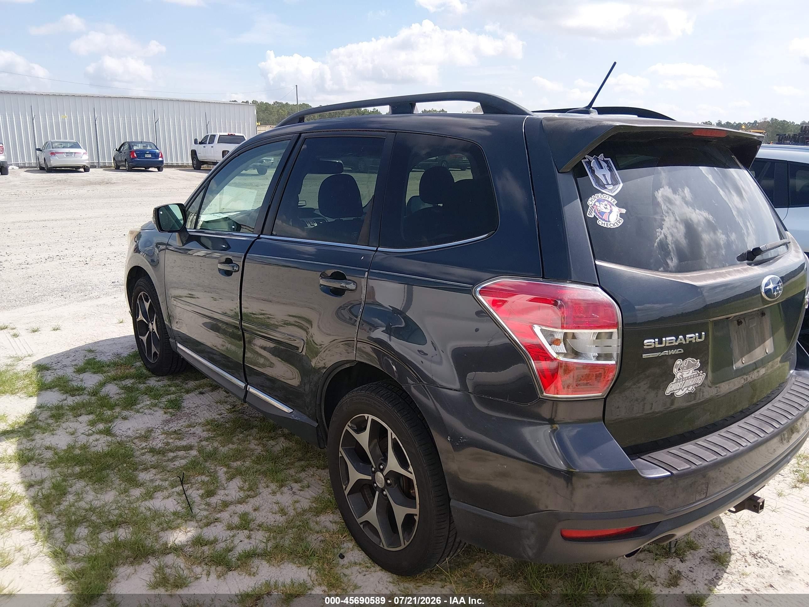 2015 Subaru Forester 2.0xt Touring Dark Blue vin: JF2SJGUC8FH400791